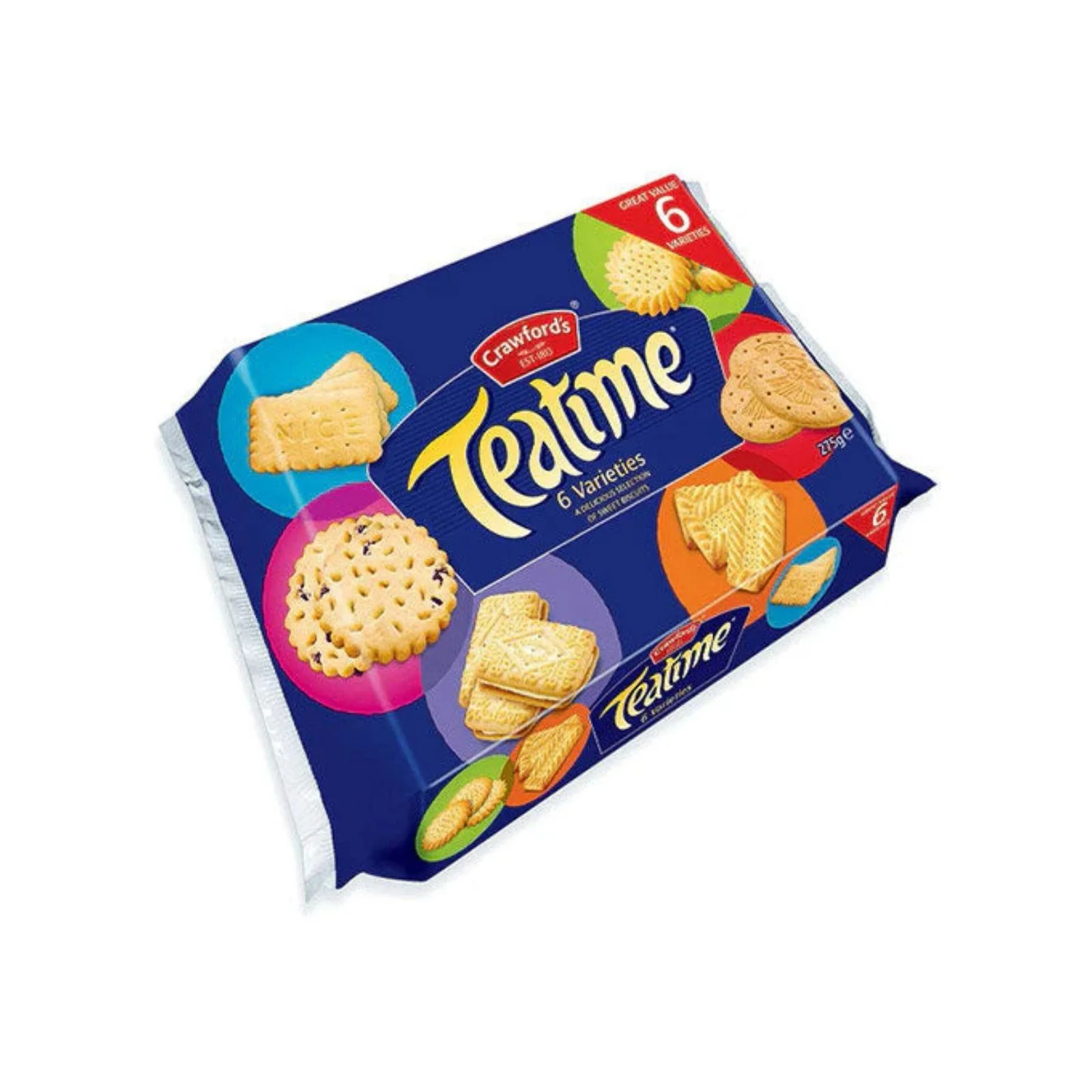 10x Crawford's Teatime Assorted Biscuits 275g - Image 2