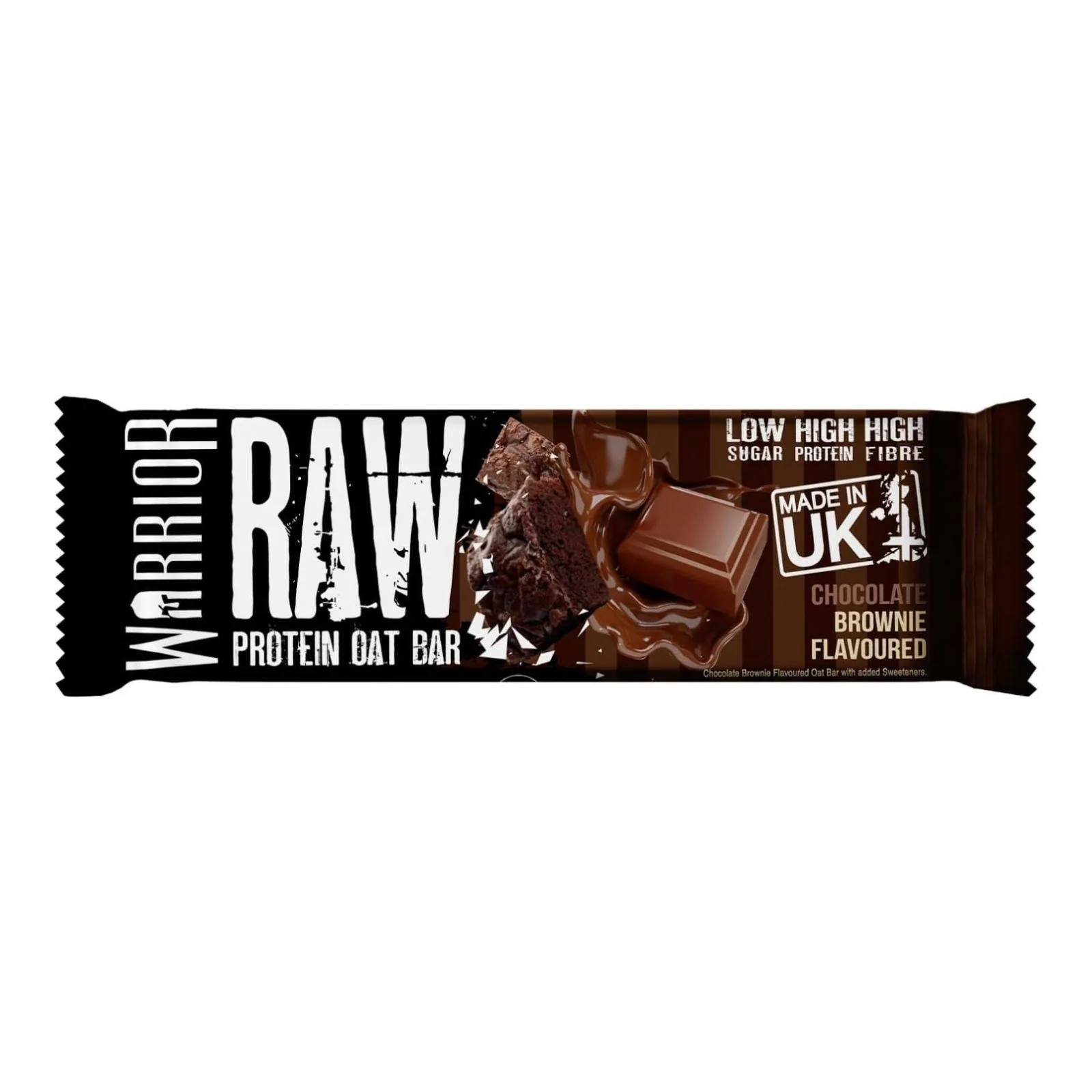 12x Warrior Raw Protein Bars -Oat Bar Flapjacks Chocolate Brownie 75g - Image 2