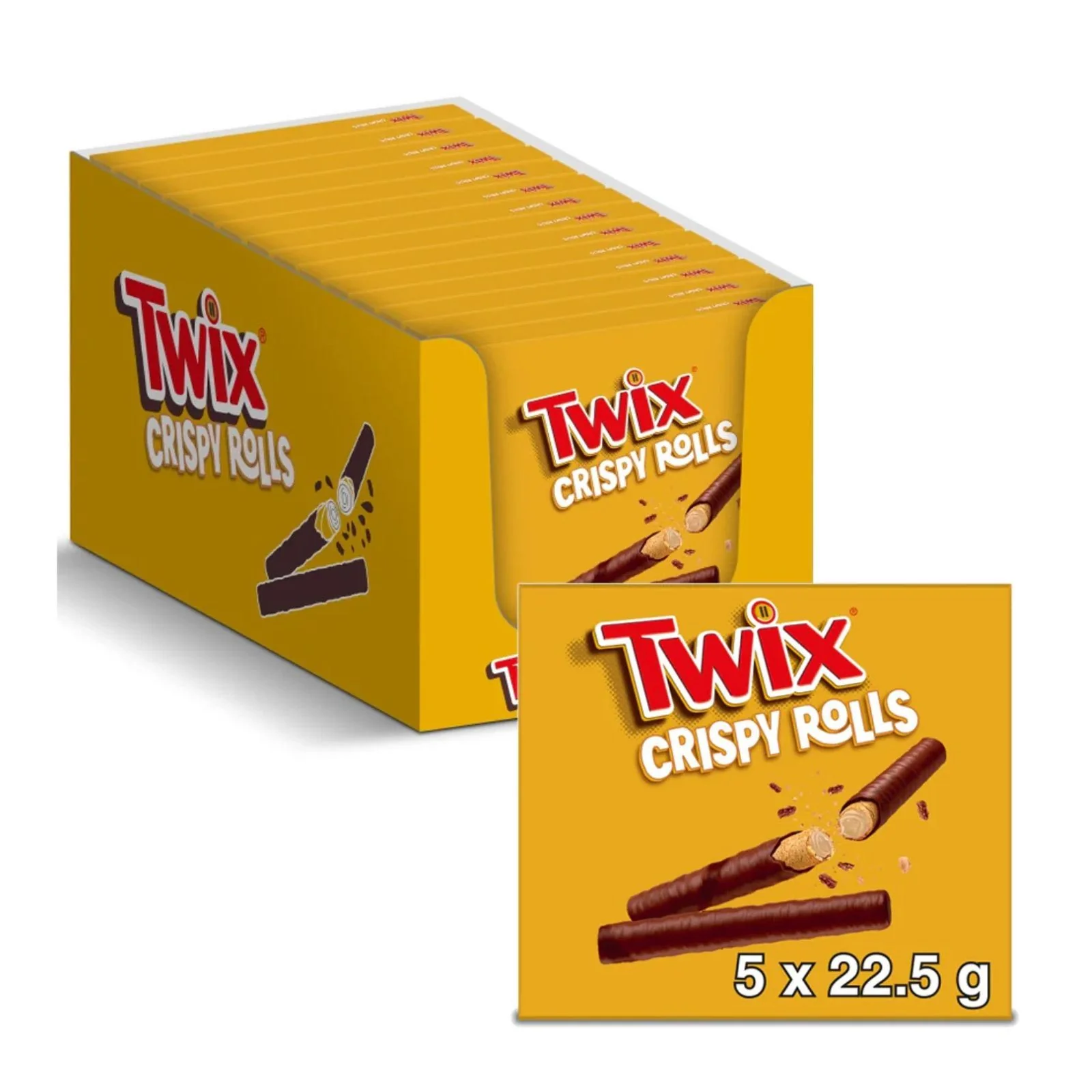 14x Twix Milk Chocolate Crispy Rolls 112.5g