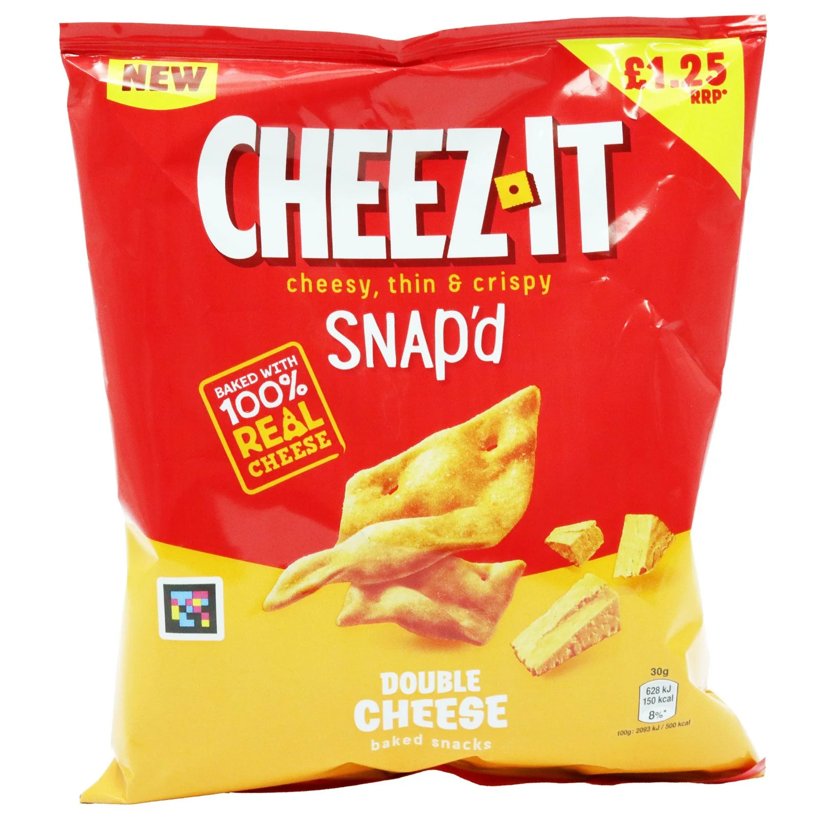 16x Cheez It Snap'd Double Cheese Crisps 65g - Image 2