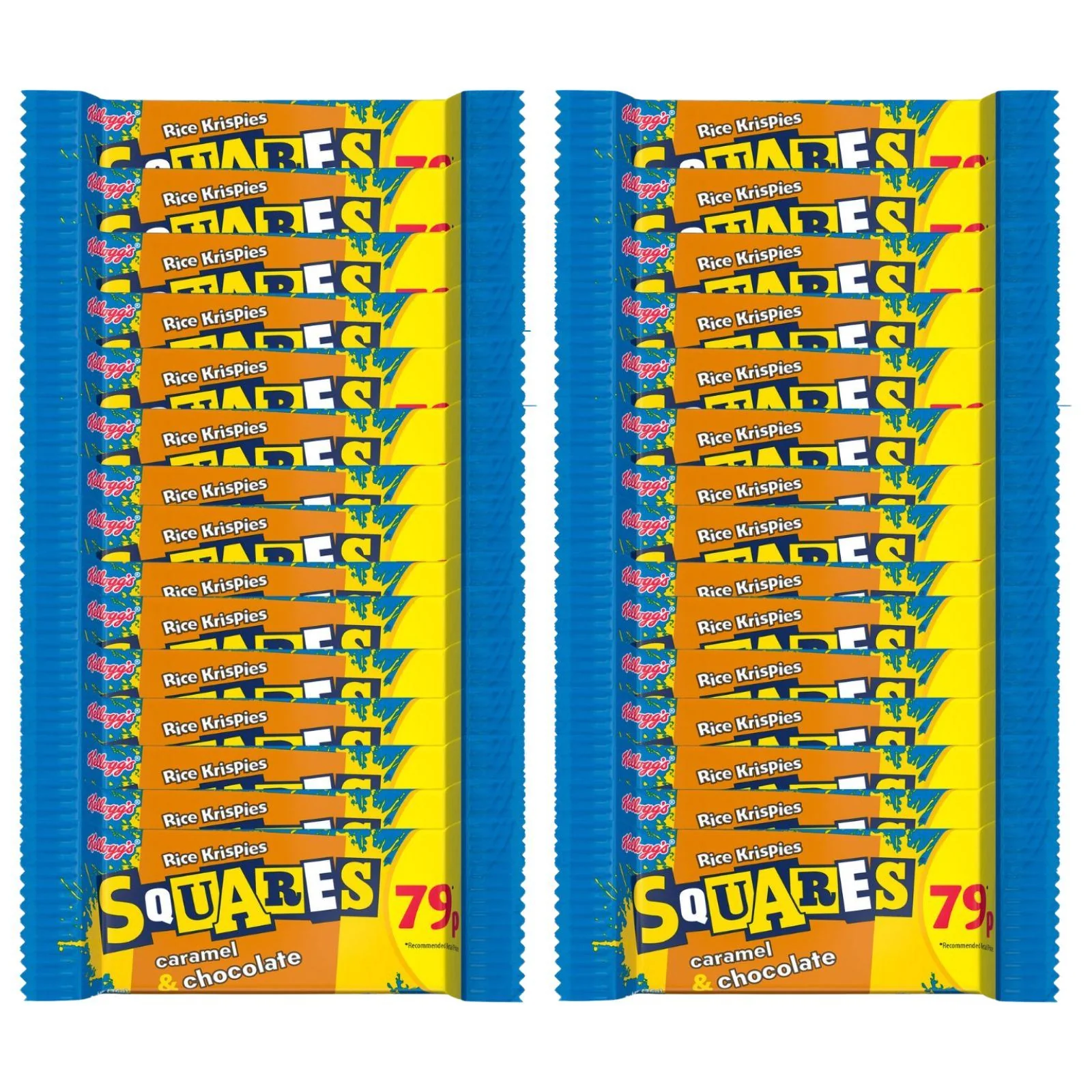 30x Kellogg's Rice Krispies Squares Curious Caramel & Chocolate 36g