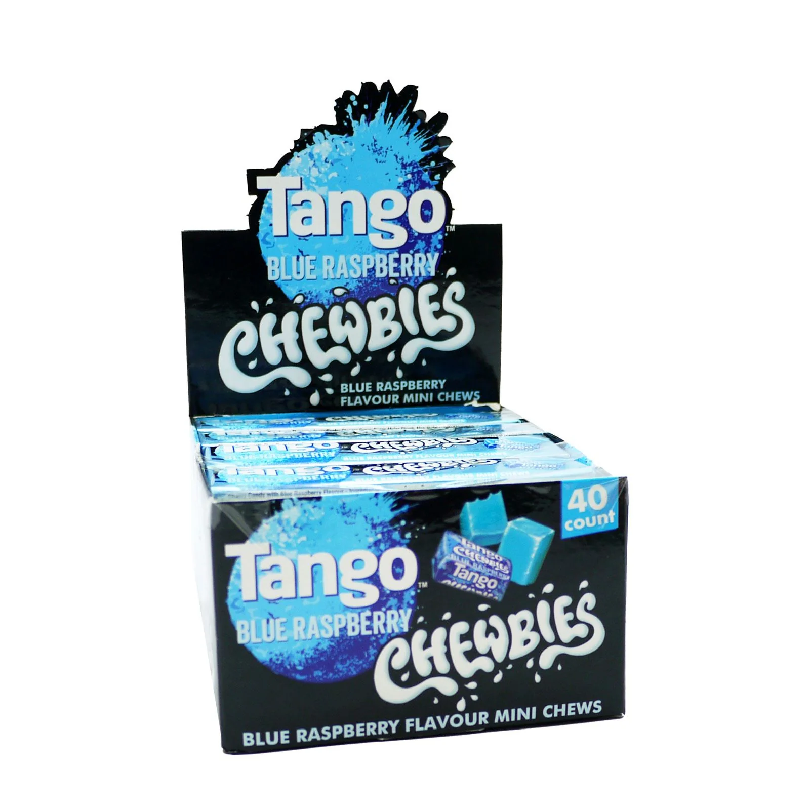 40x Tango Blue Raspberry Chewbies 30g
