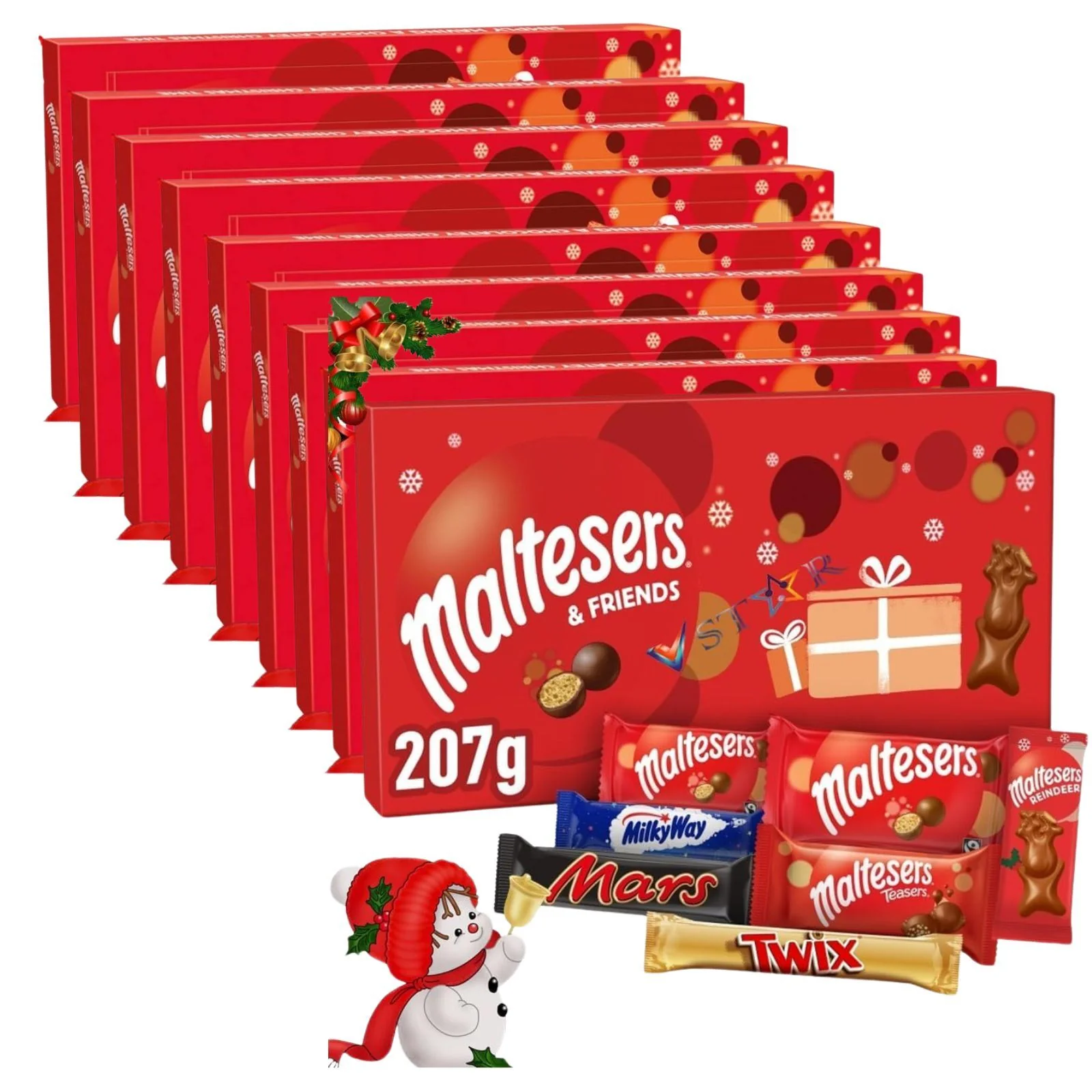 9x Maltesers and Friends Chocolate Large Selection Box 207g (Box)