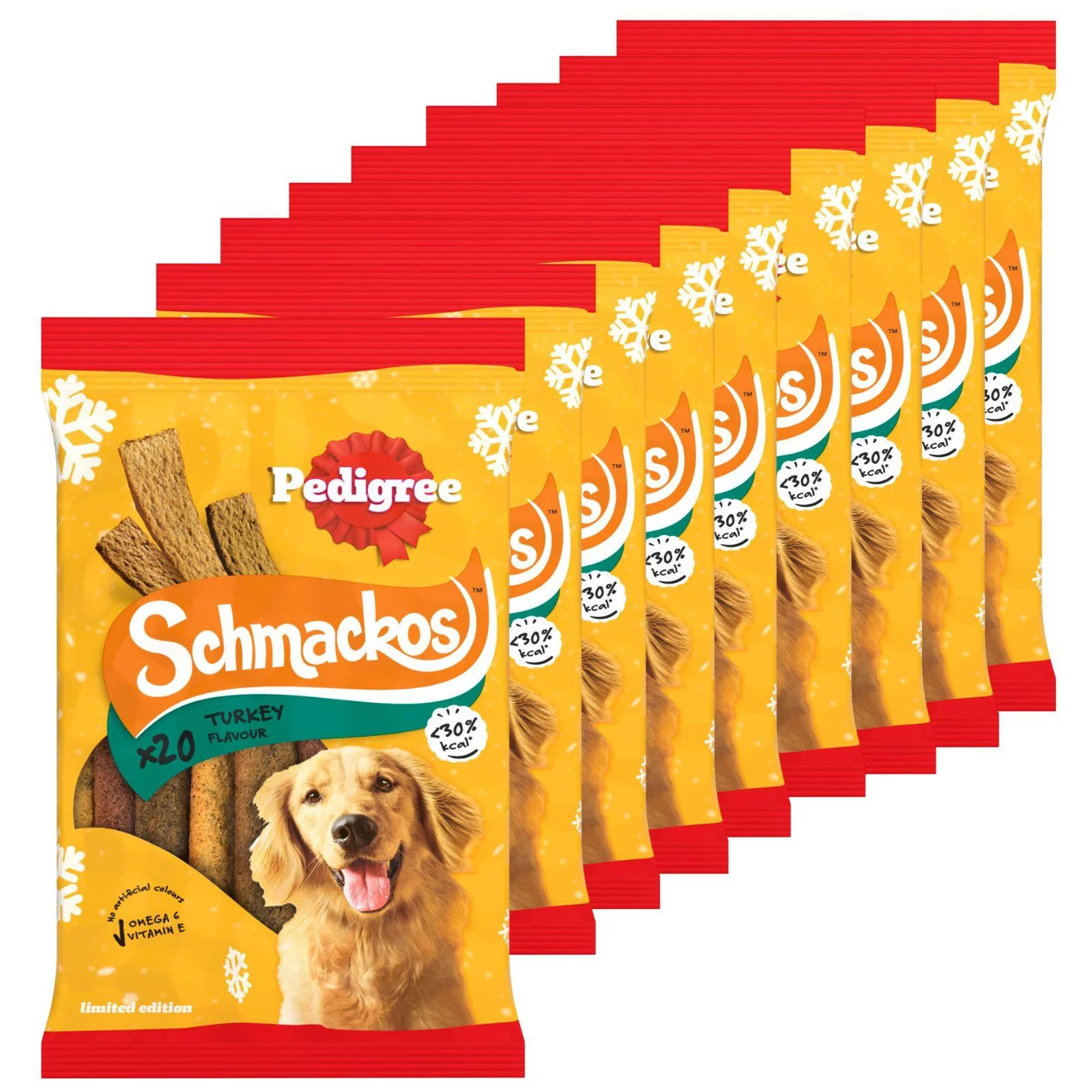 9x Pedigree Schmackos Dog Treats With Turkey 20's
