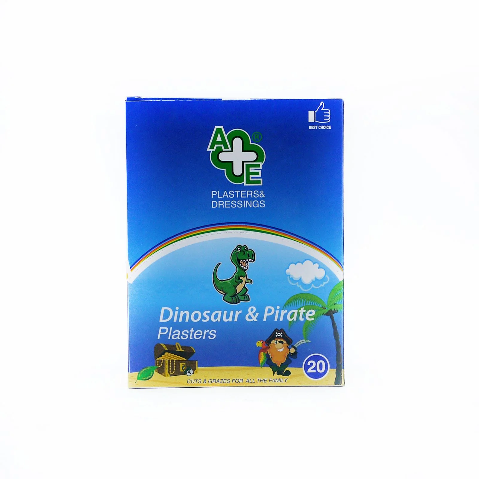 A&E Dinosaur & Pirate Assorted Plasters 20s