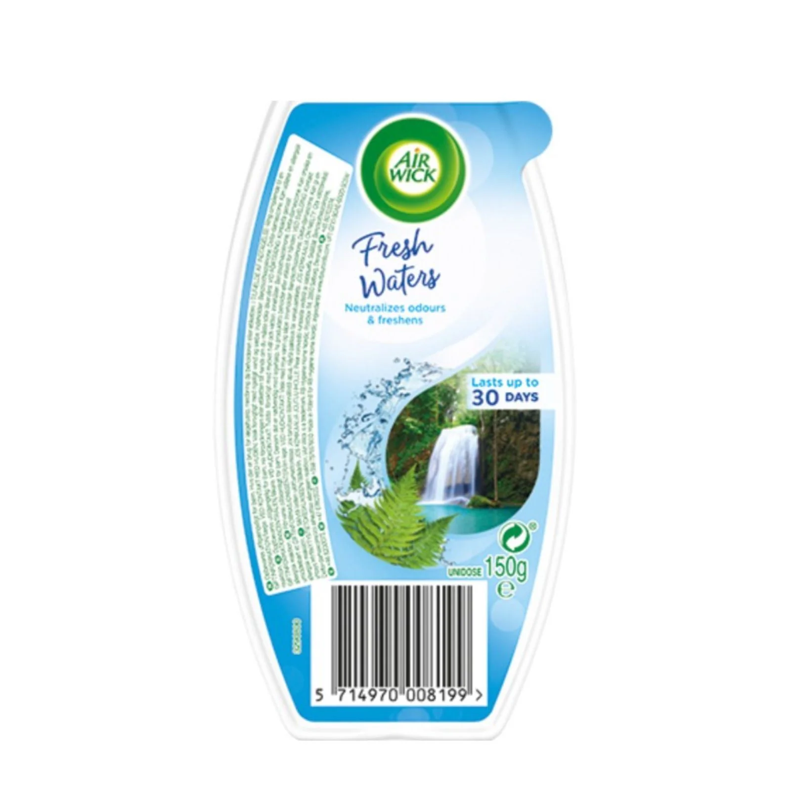 Air Wick Gel Fresh Waters neutralizes bad odors 150g