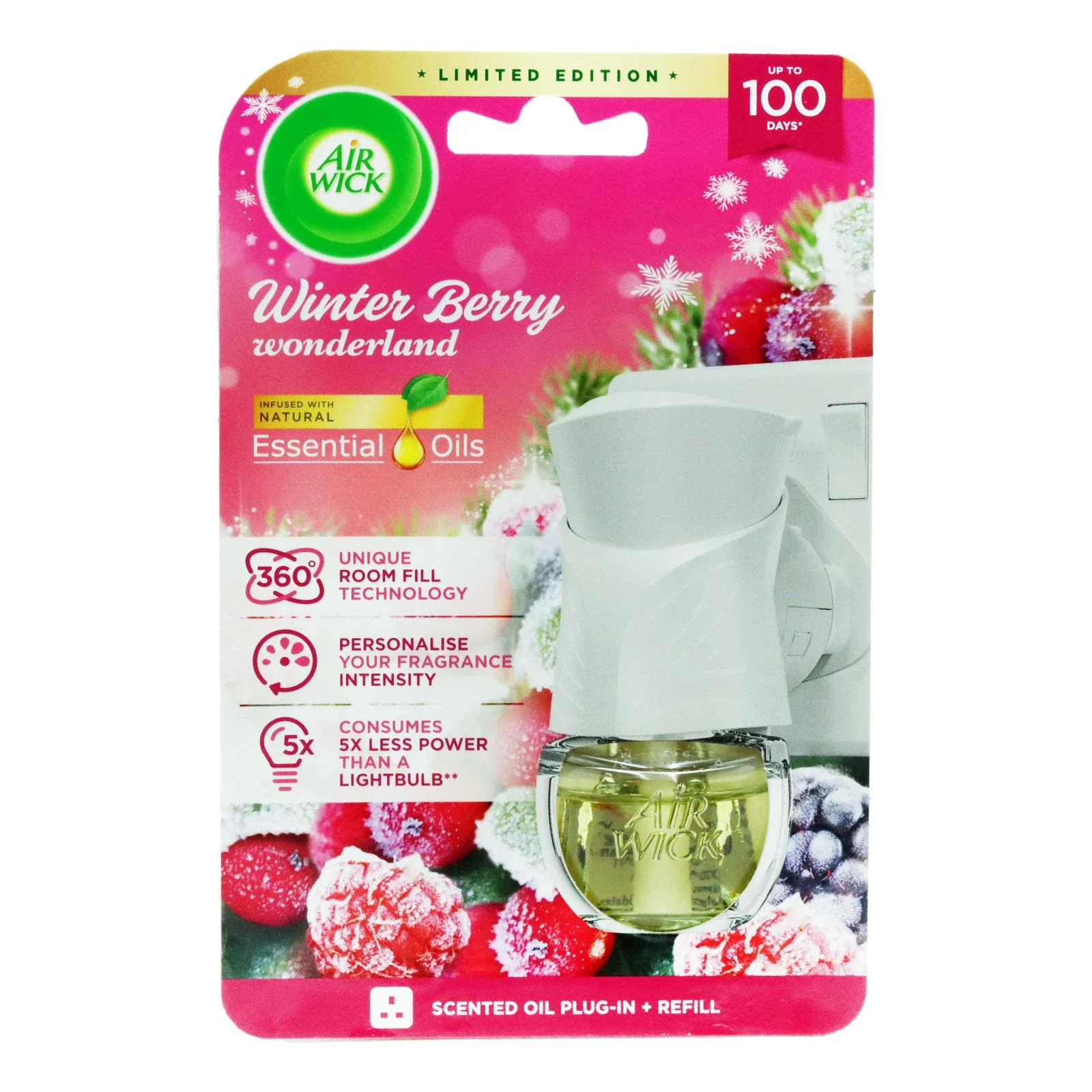 Air Wick Scented Oil Plug-In & Refill Winter Berry Wonderland 19ml