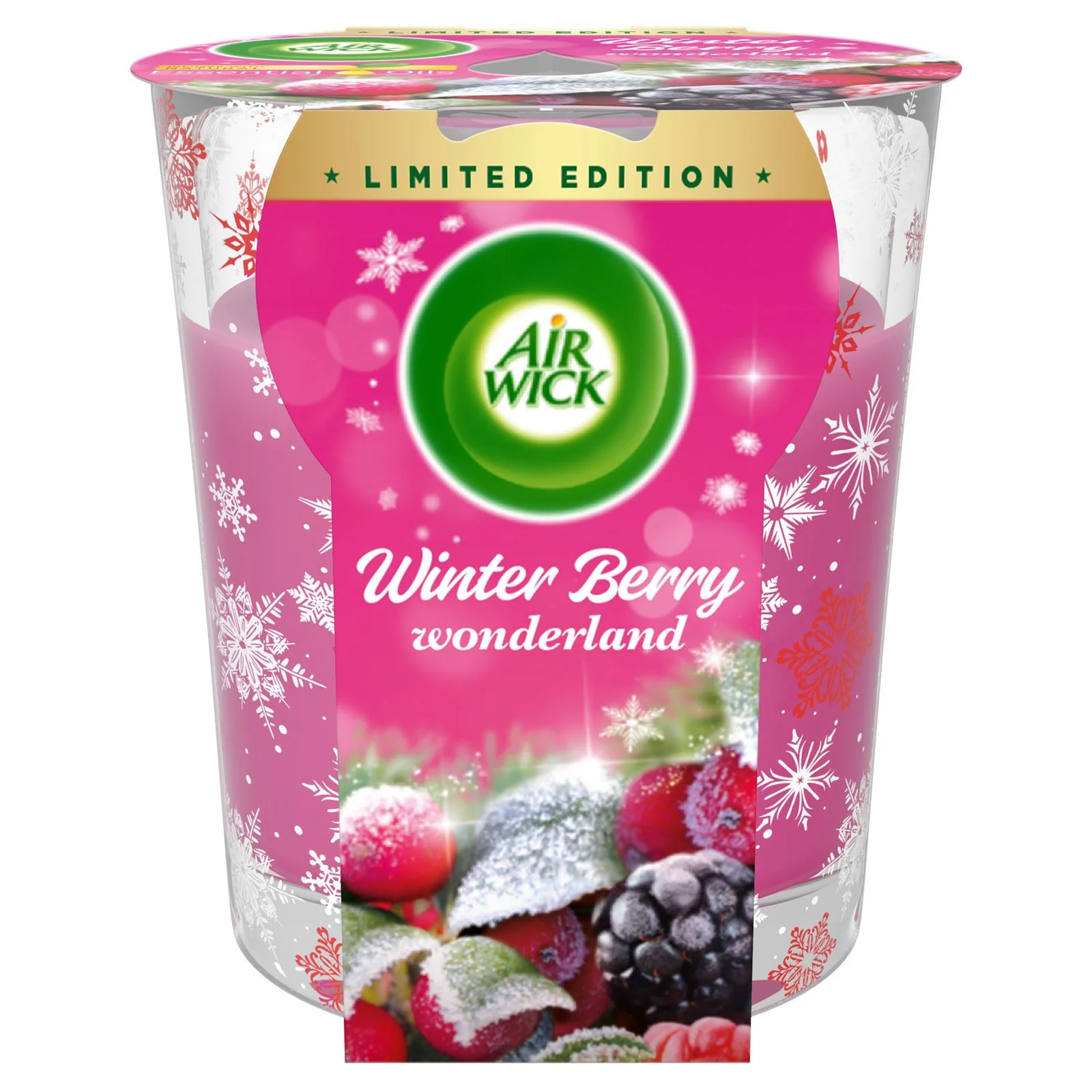 Air Wick Winter Berry Wonderland Essential Oils Candle, 105g