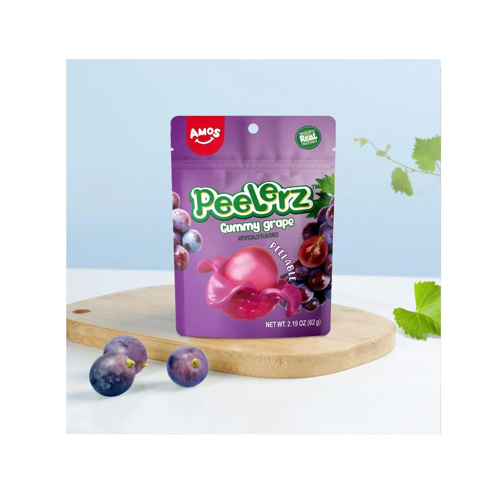 Amos Peelerz Gummy - Peelable Grape Gummy 120g - Image 5
