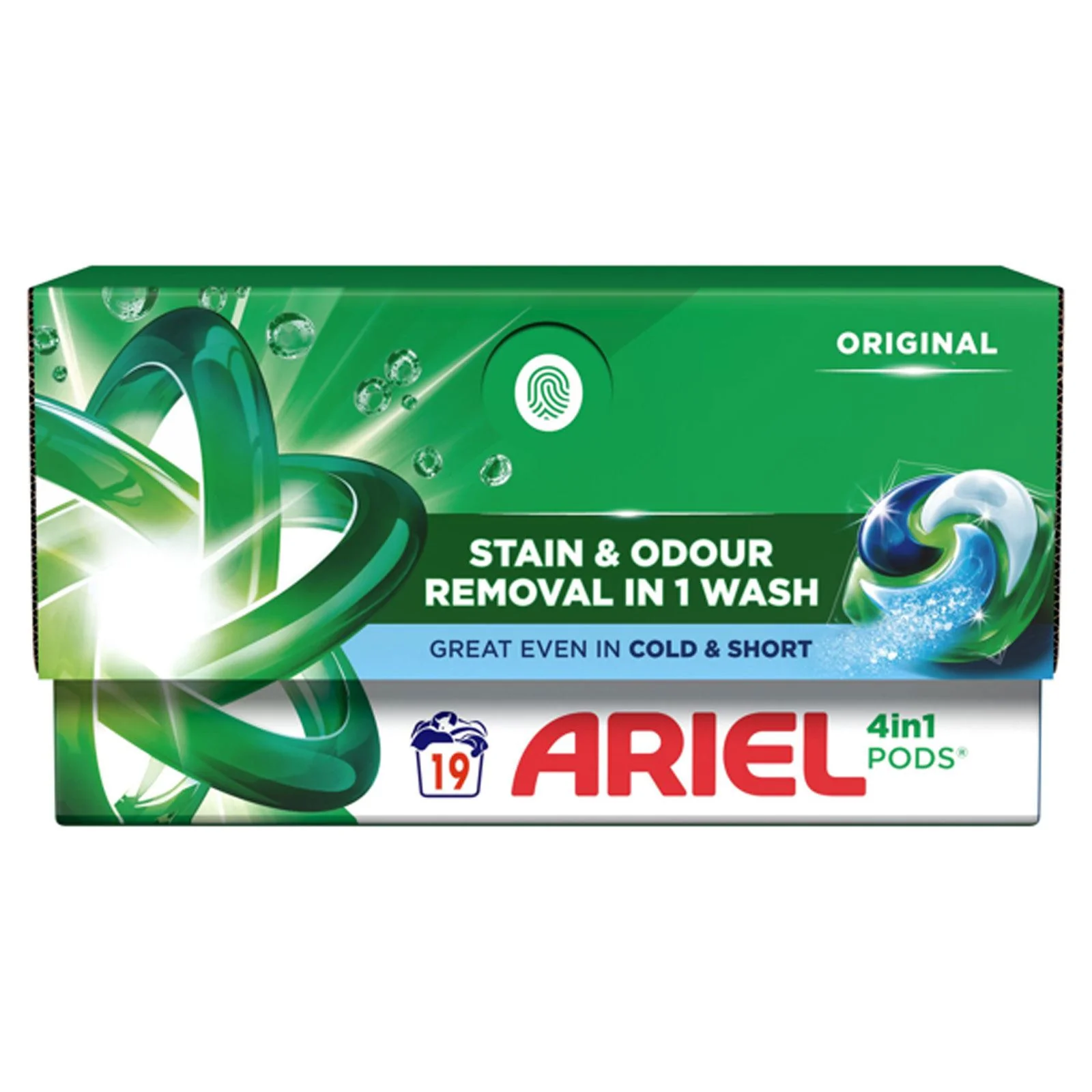 Ariel 4-in-1 Pods Washing Liquid Capsules, 19 Washes