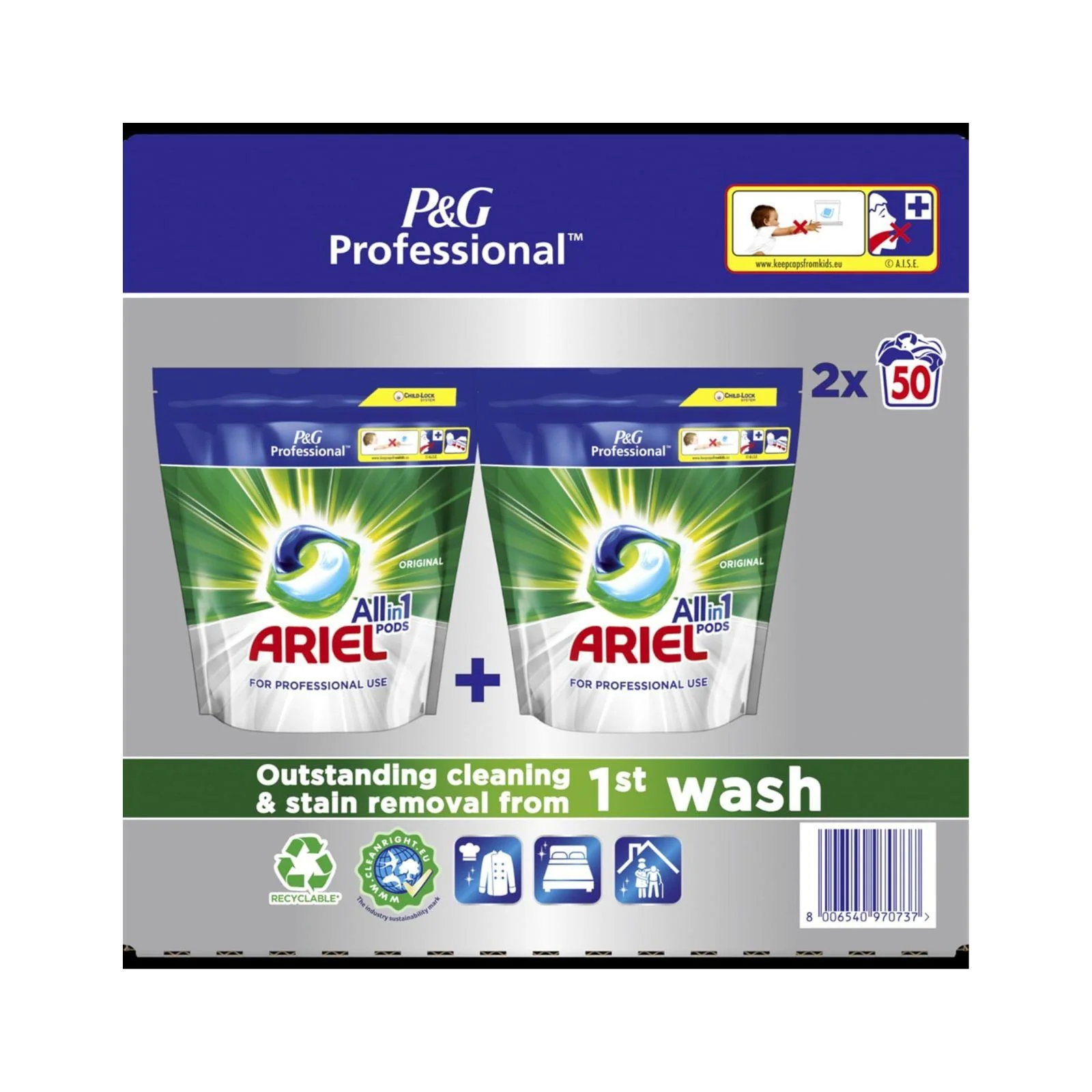 Ariel Professional Liquipods All in One Regular 2x50 Pods - Image 3