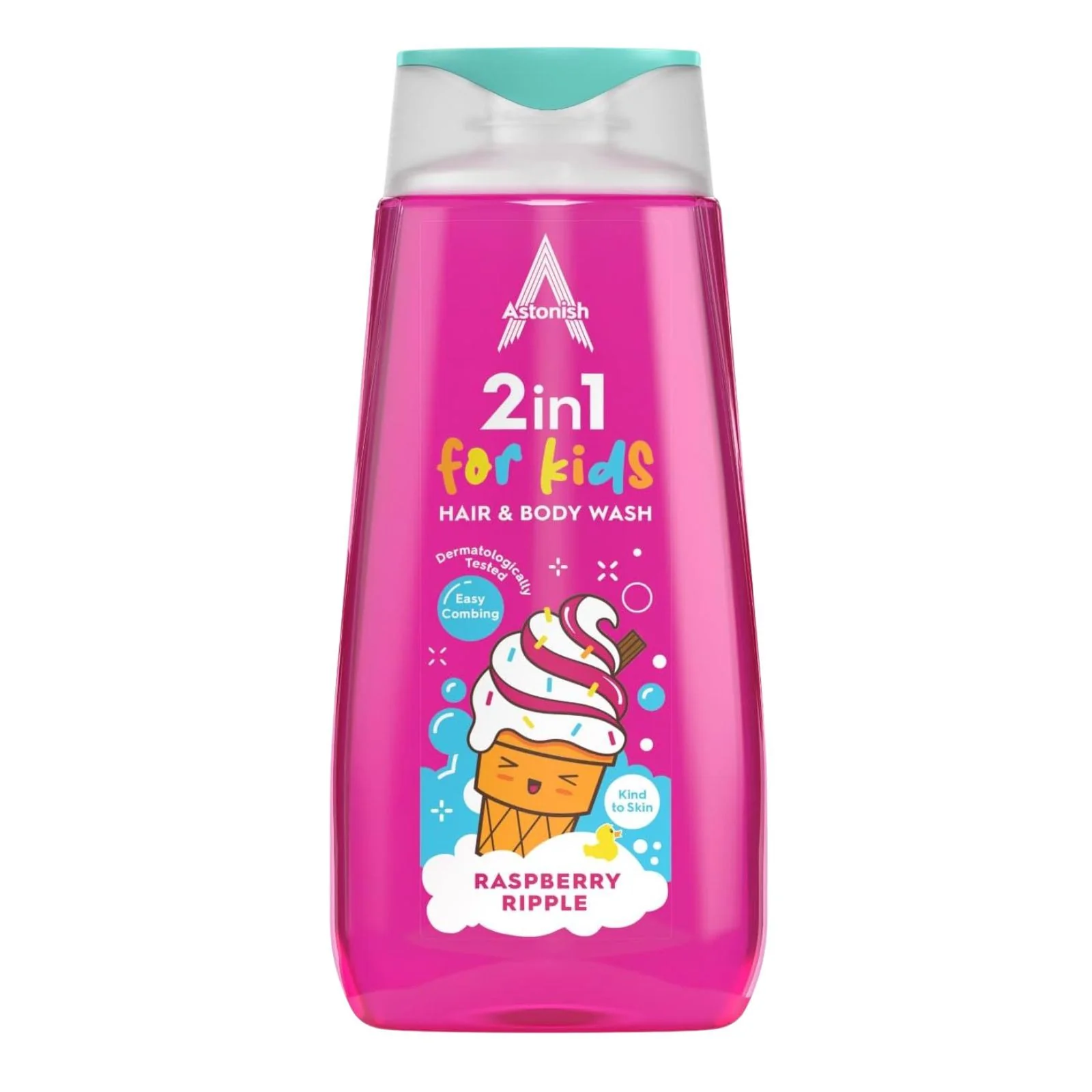 Astonish Raspberry Ripples 2 IN 1 Hair & Body Wash For Kids 400ml