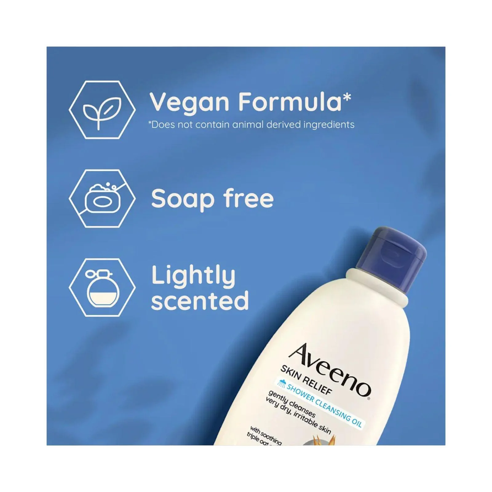 AVEENO SKIN RELIEF SHOWER CLEANSING OIL 300ml - Image 4