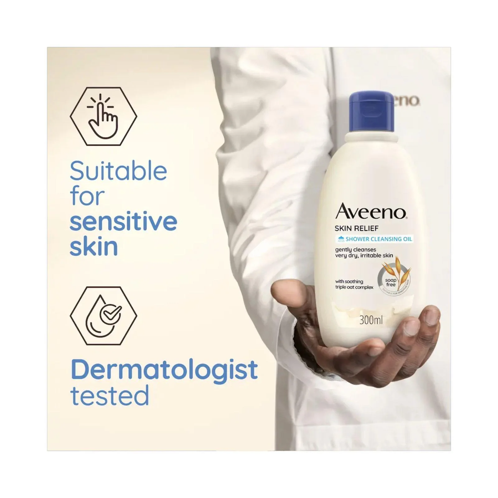 AVEENO SKIN RELIEF SHOWER CLEANSING OIL 300ml - Image 5