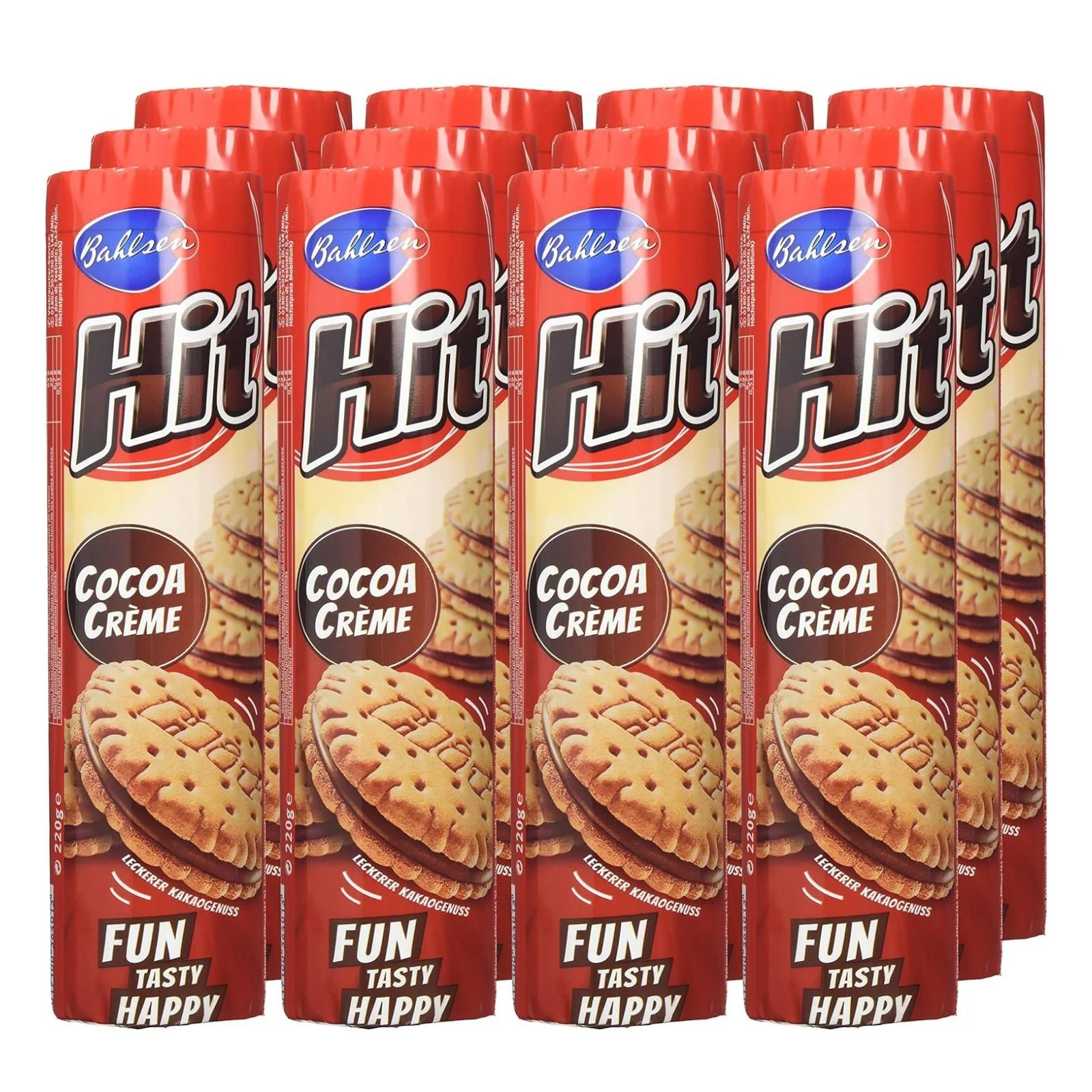 Bahlsen Hit Cocoa Crème Sandwich Biscuits 220g (Box of 12)