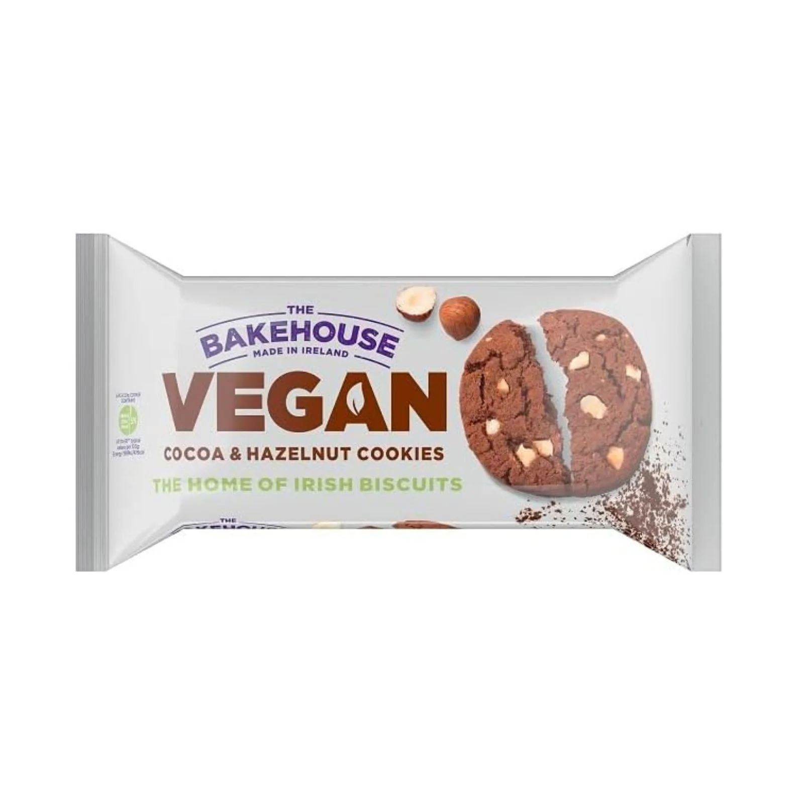 Bakehouse Vegan Cookies Biscuits Cocoa & Hazelnut 220g (Box of 12) - Image 2