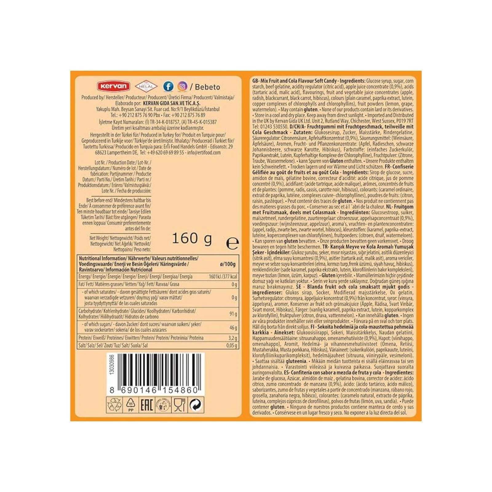 Bebeto Big Fizzy Mix 150g (Box of 10) - Image 5