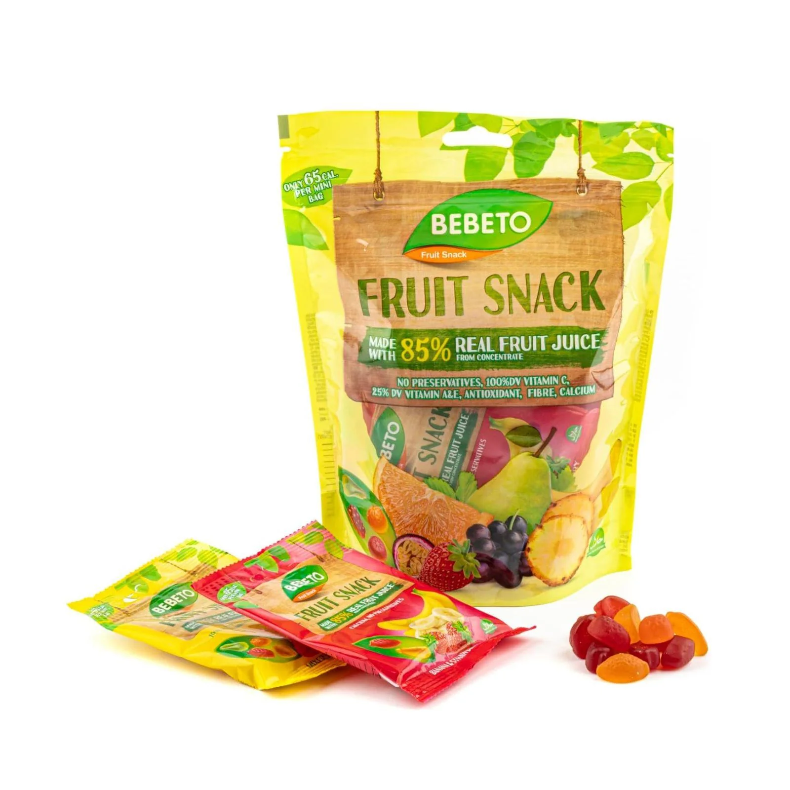 Bebeto Fruit Snacks 7 Pack 105g (Box of 18) - Image 4