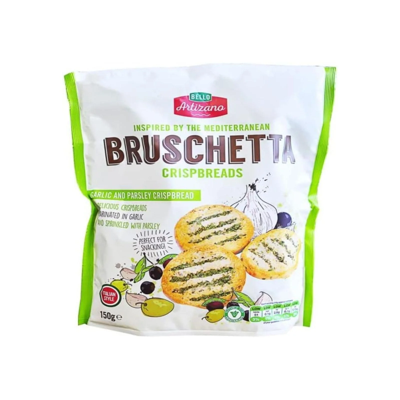 Bello Artizano Garlic & Parsley Bruschetta 150g (Box of 12)