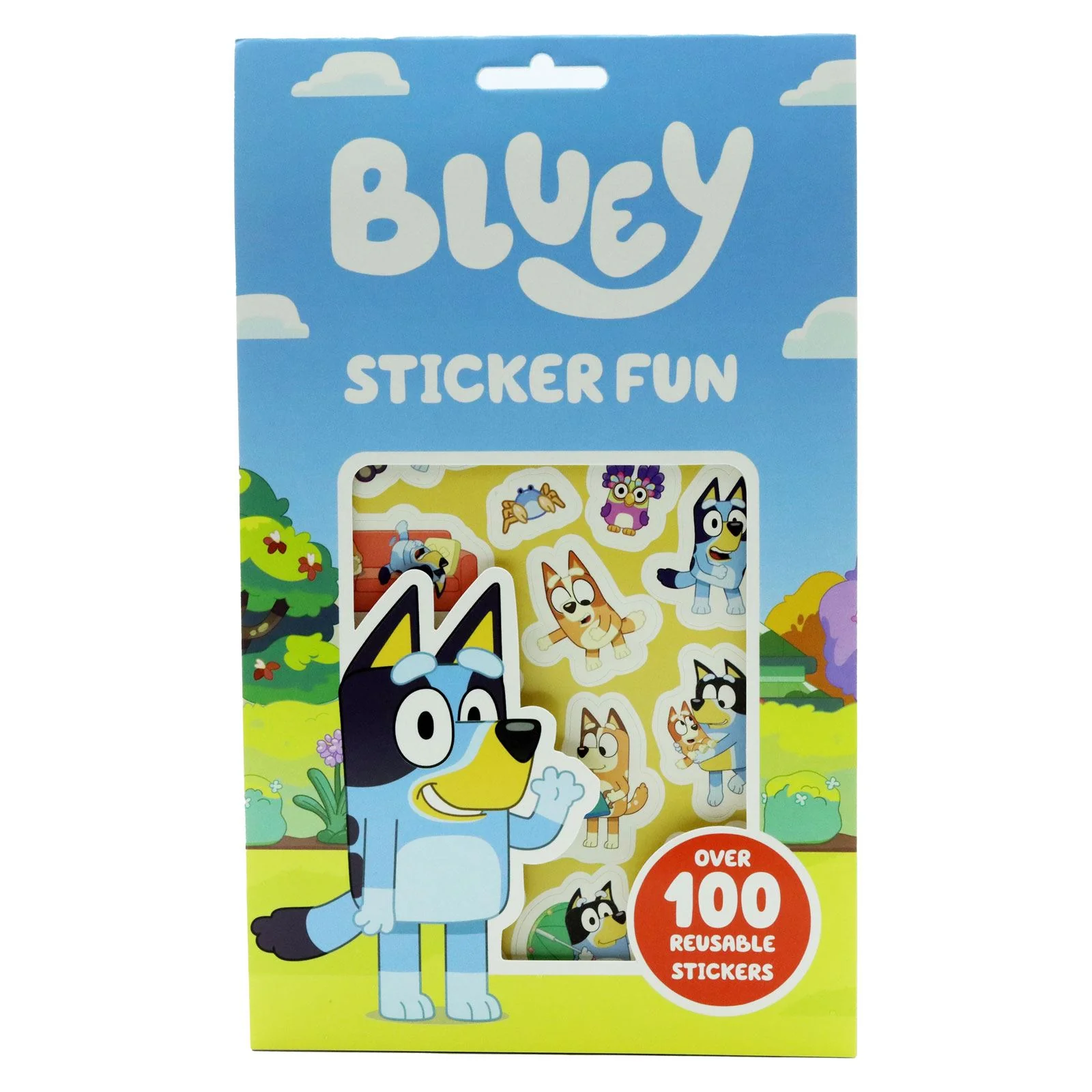 Bluey Sticker Pack for Boys and Girls - Bundle with 100+ Bluey Stickers for Party Favors, Goodie Bags Bluey Stickers for Kids
