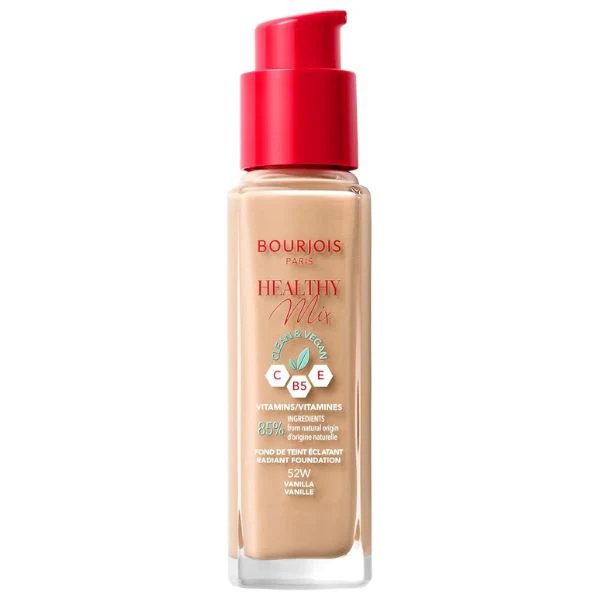 Bourjois Healthy Mix Clean Vegan Foundation, No 52, Vanilla 30ml