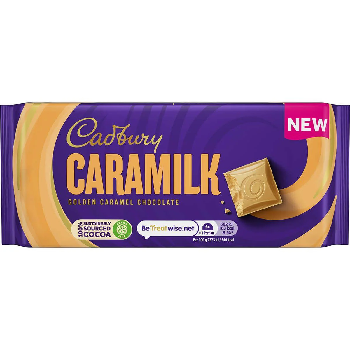 Cadbury Caramilk Golden Caramel Chocolate Bar 90g