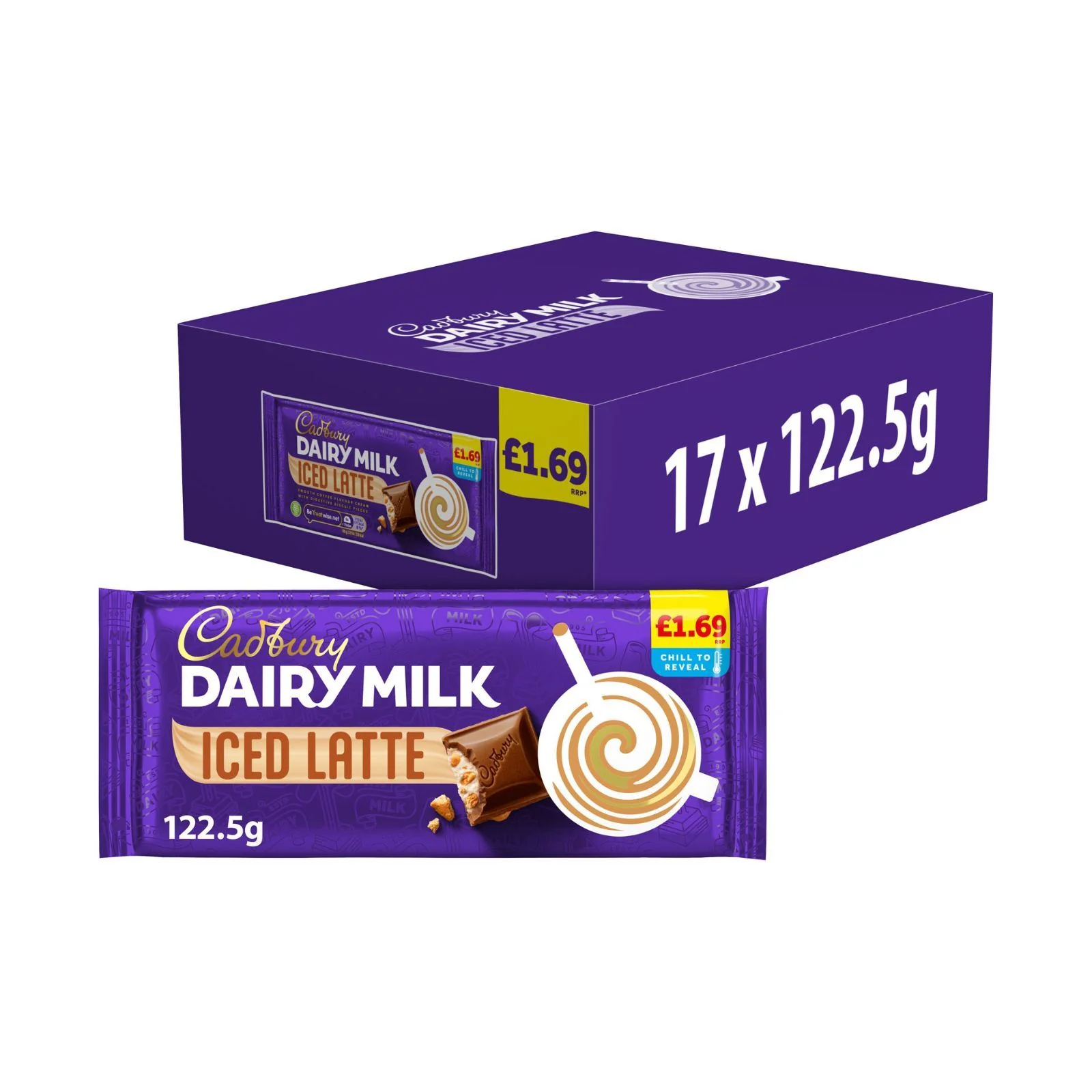 Cadbury Dairy Milk Iced Latte Bar Pm £1.69 (Box of 17)