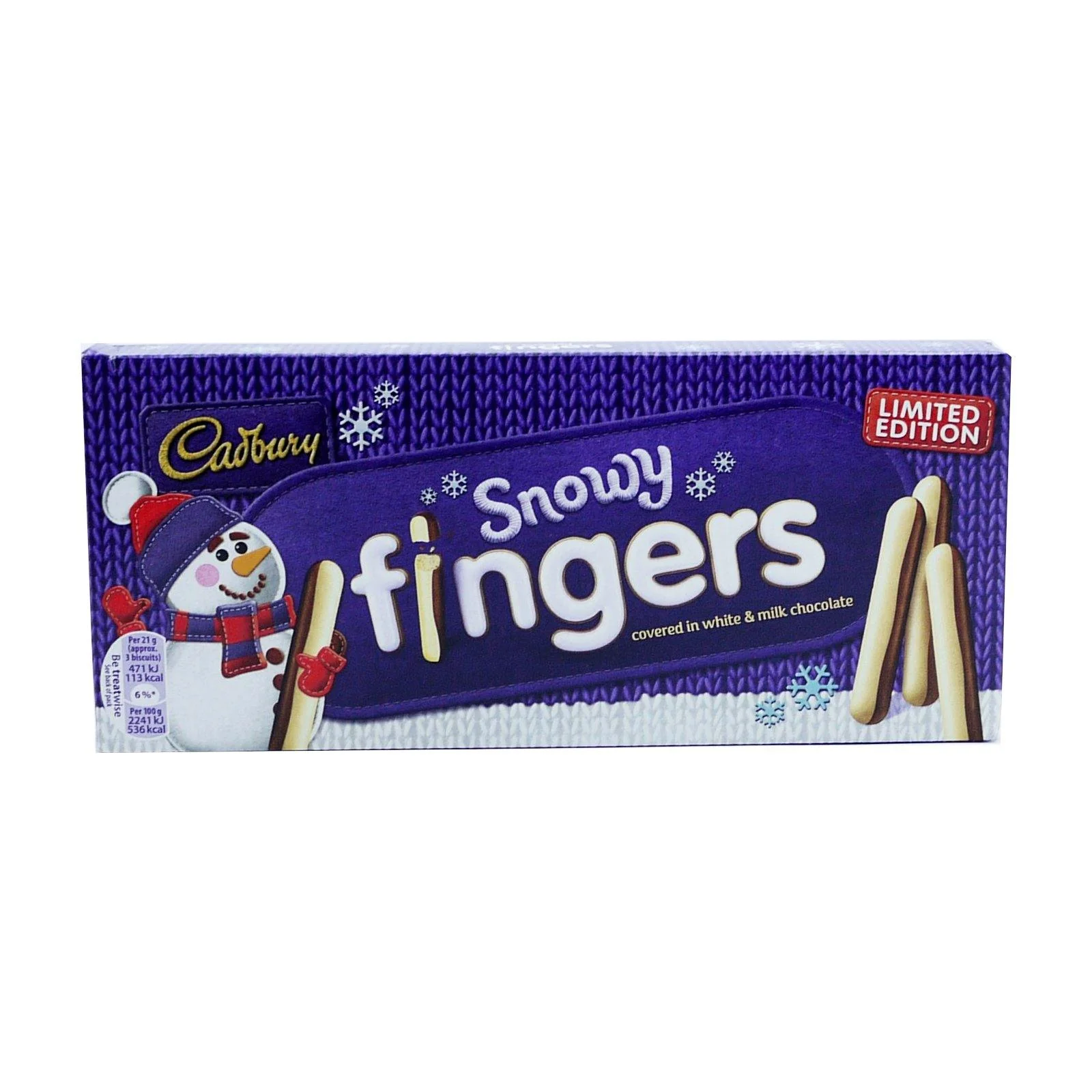 Cadbury Snowy Fingers 115g (Box of 20)