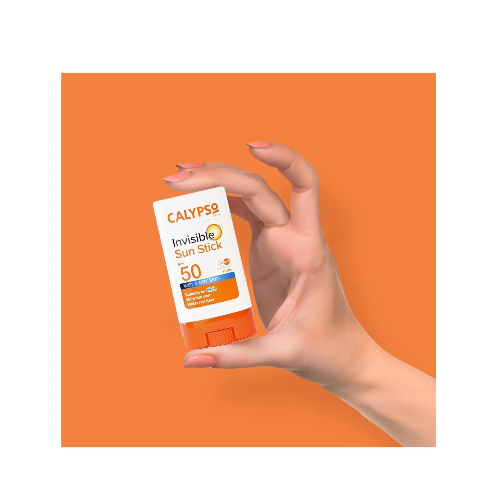 Calypso Invisible Sun Stick, SPF50 Sun Protection for Wet and Dry Skin - Image 2