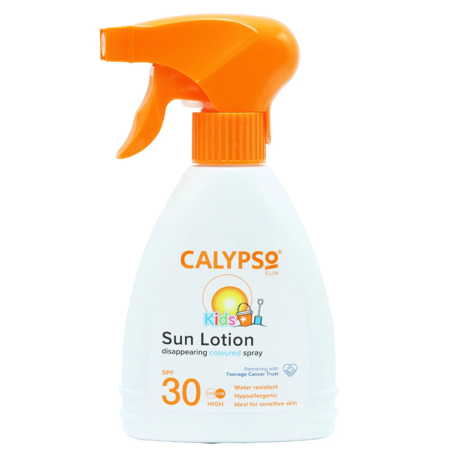 Calypso Kids Coloured Spray Disappearing Blue Lotion SPF 30 200ml