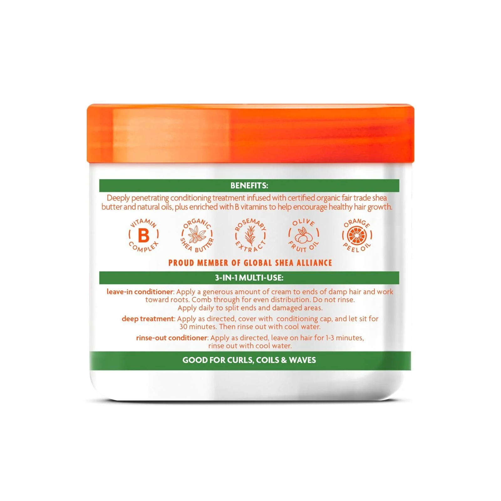 Cantu Leave-In Conditioning Repair Cream with Shea Butter, 453g - Image 2
