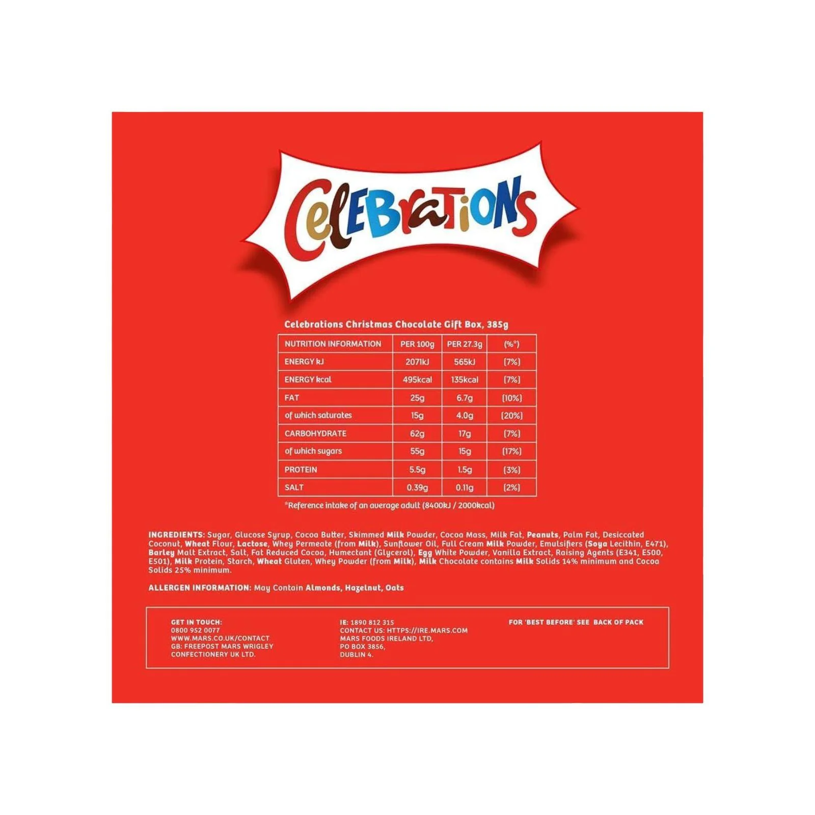 Celebrations Milk Chocolate Gift Box of Mini Chocolates 385g (Box of 6) - Image 3