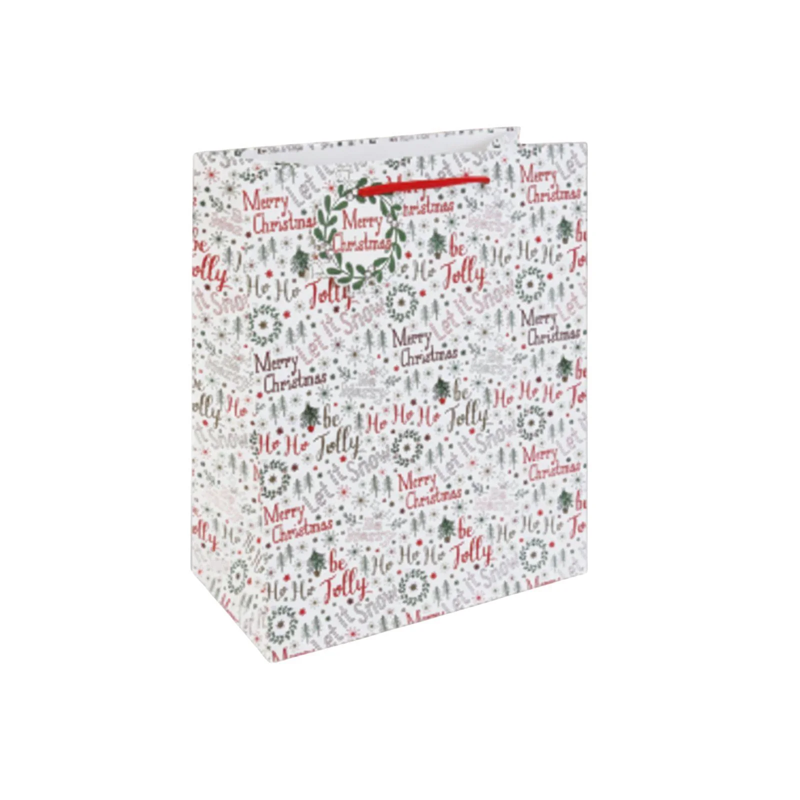 Christmas Gift Bag Large Merry Xmas(Box of 12) - Image 2