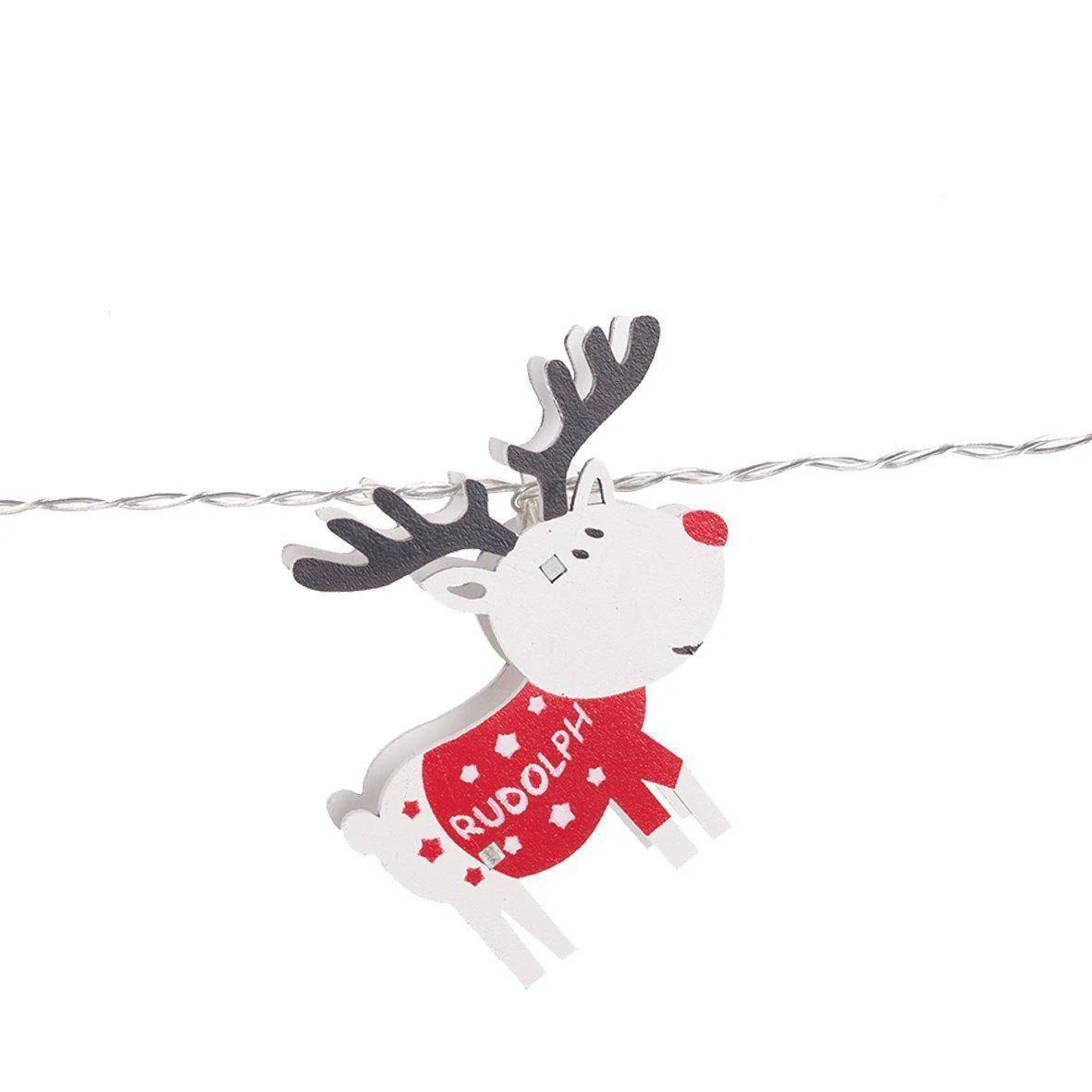 Christmas Tree LED String Lights - 11 Decorations Santa Reindeer Xmas Sleigh - Image 4