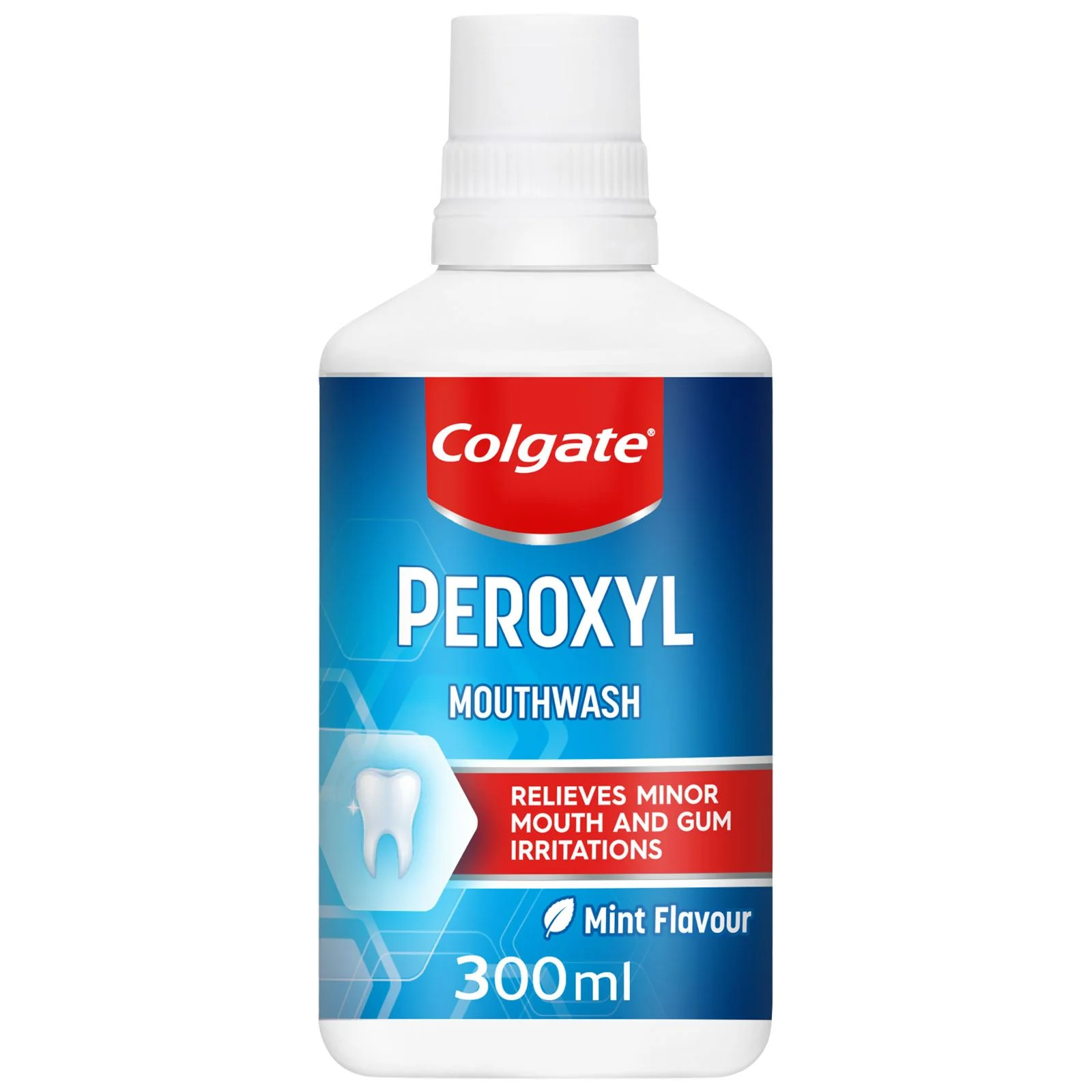 Colgate Peroxyl Antiseptic Mint Flavour Mouthwash, 300ml