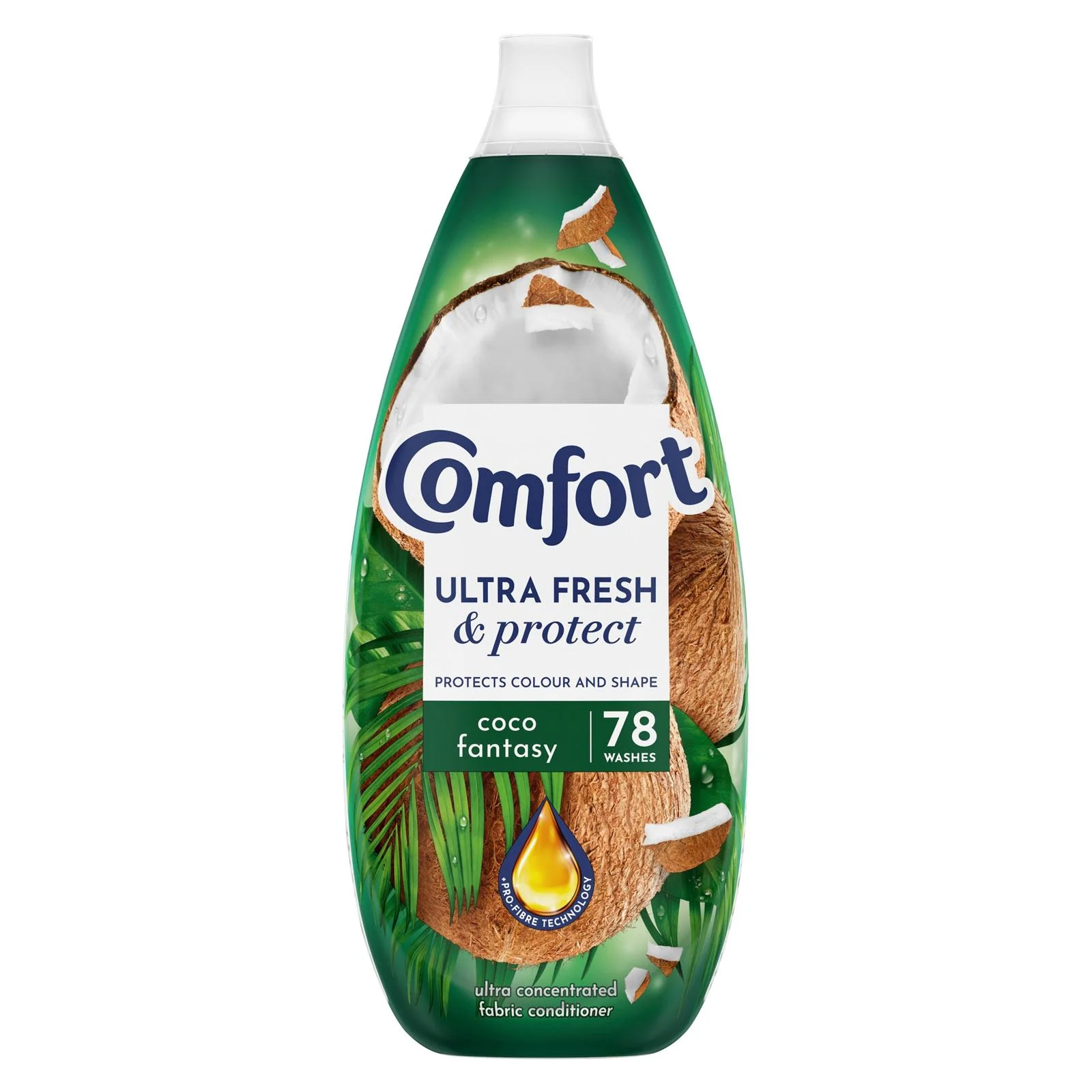 Comfort Ultra Fresh & Protect Fabric Conditioner Coco Fantasy, 78 Washes (1.17L)