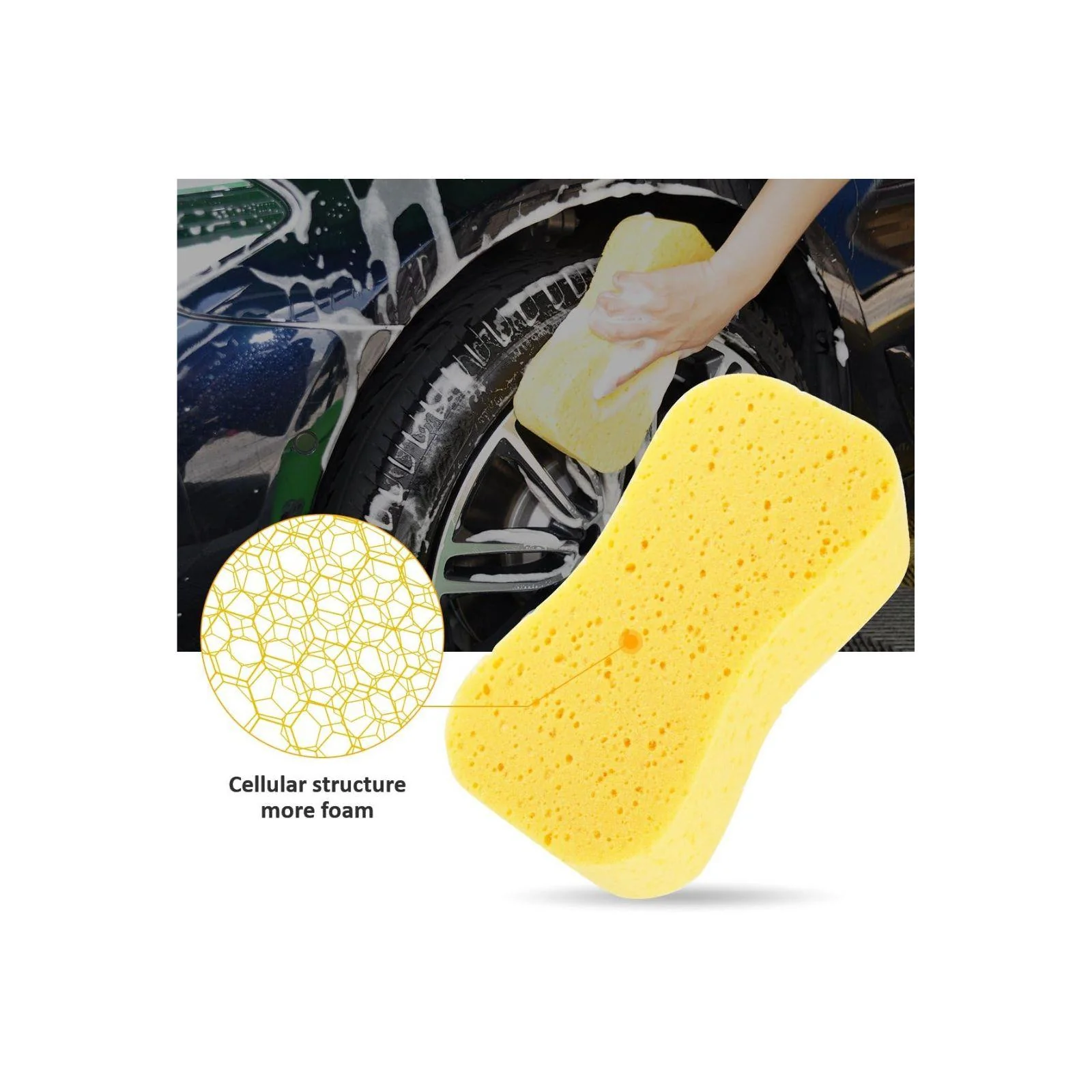 CS Home Car Sponge Car Wash Sponge Jumbo - Image 5