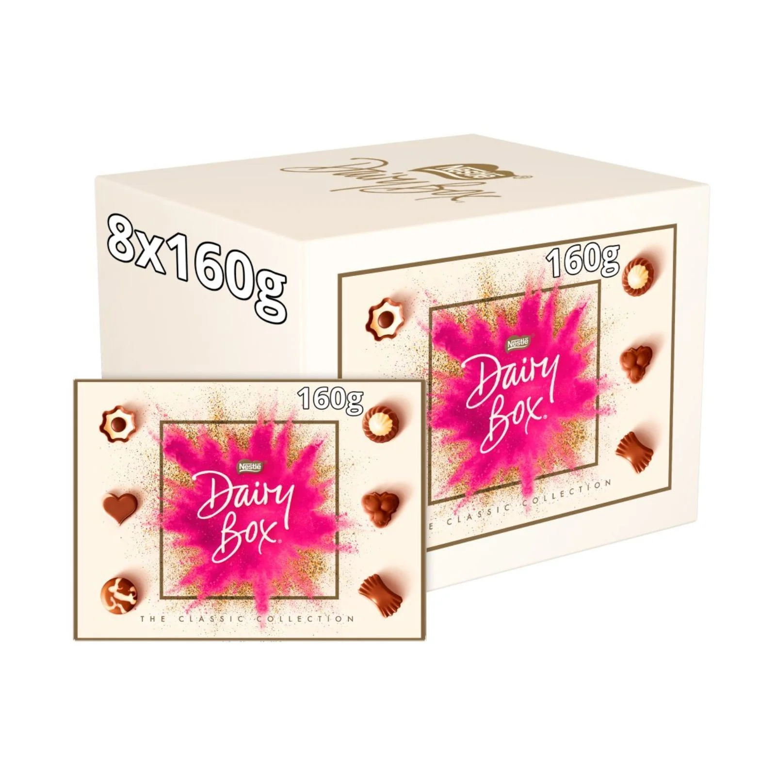 Dairy Box Milk Chocolate Box 160g (Box of 8)