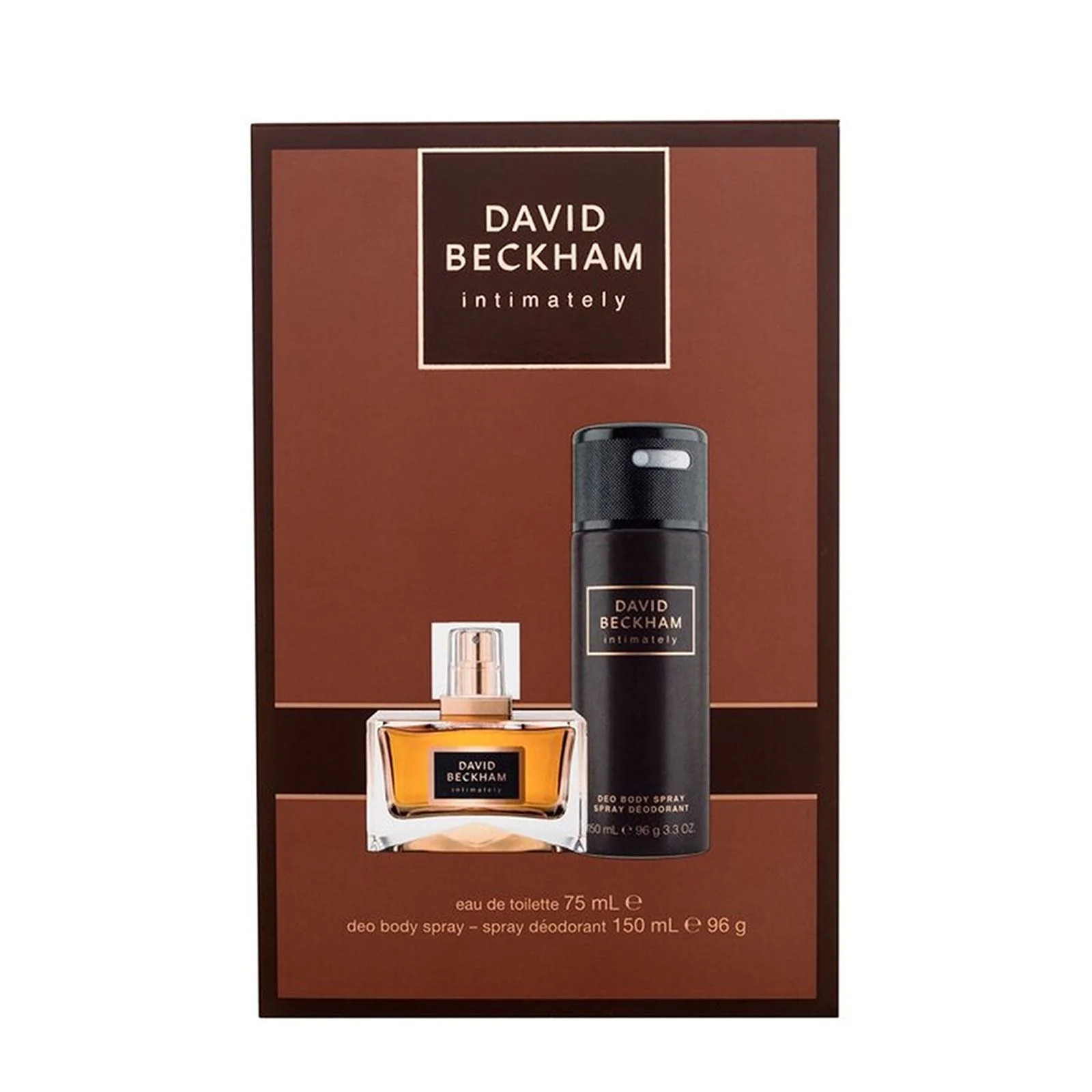 David Beckham Intimately Giftset for Him, Eau de Toilette 50ml & Deo Body Spray 150ml