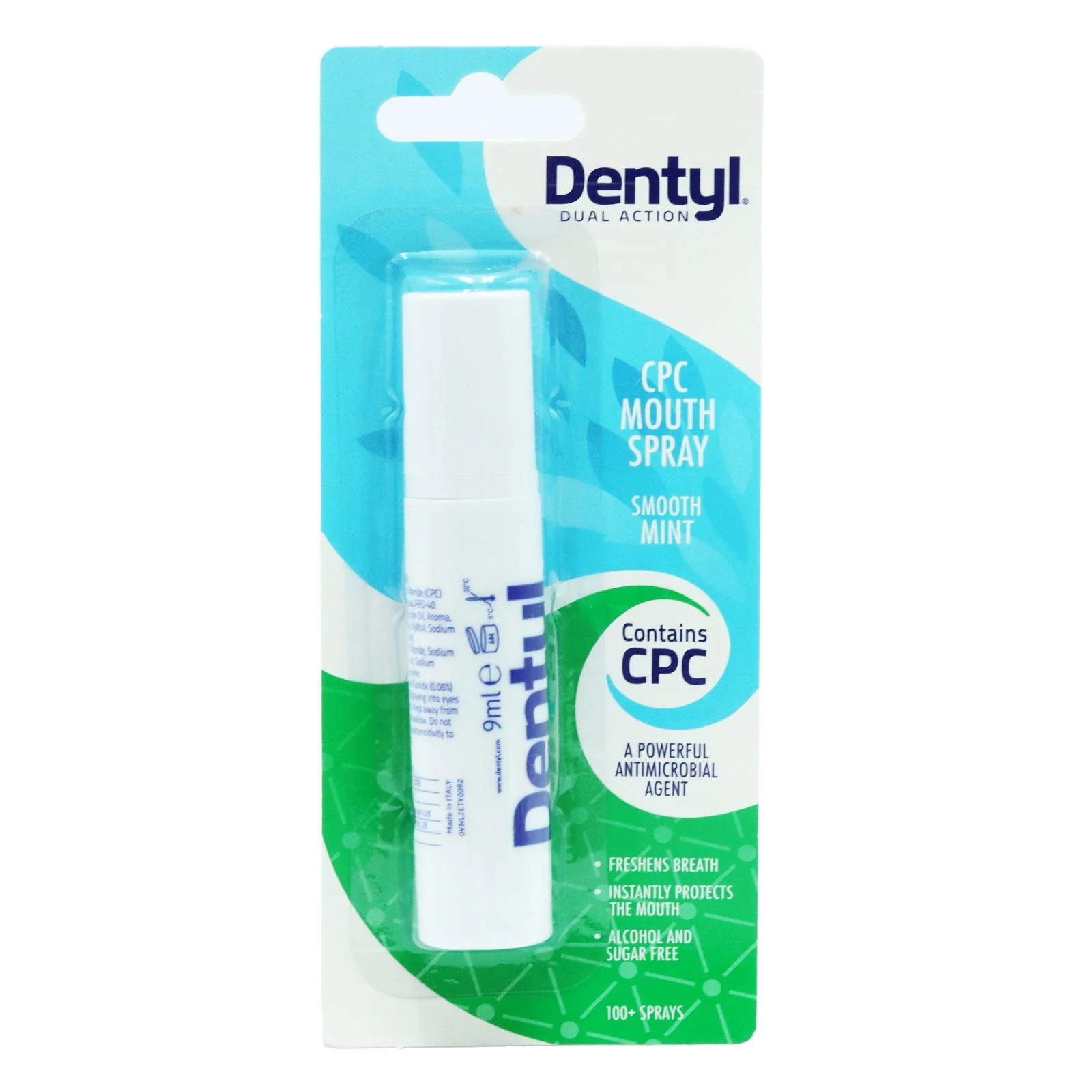 Dentyl Dual Action Smooth Mint CPC Mouth Spray 9ml