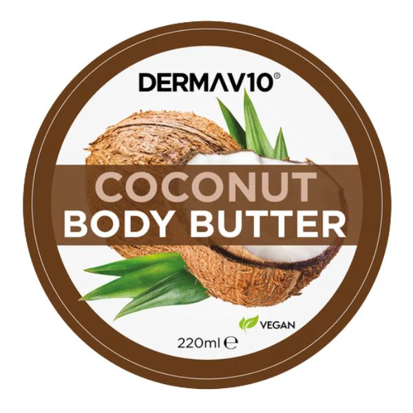 Derma V10 Coconut Body Butter (220ml)