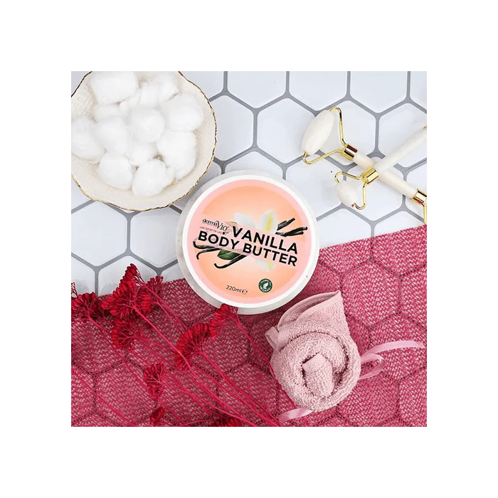Derma V10 Vanilla Body Butter Cream (220ml) - Image 2