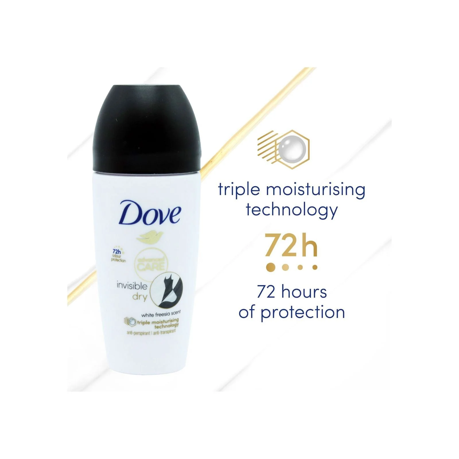 Dove Advanced Care Invisible Dry Anti-perspirant Deodorant 50ml - Image 2