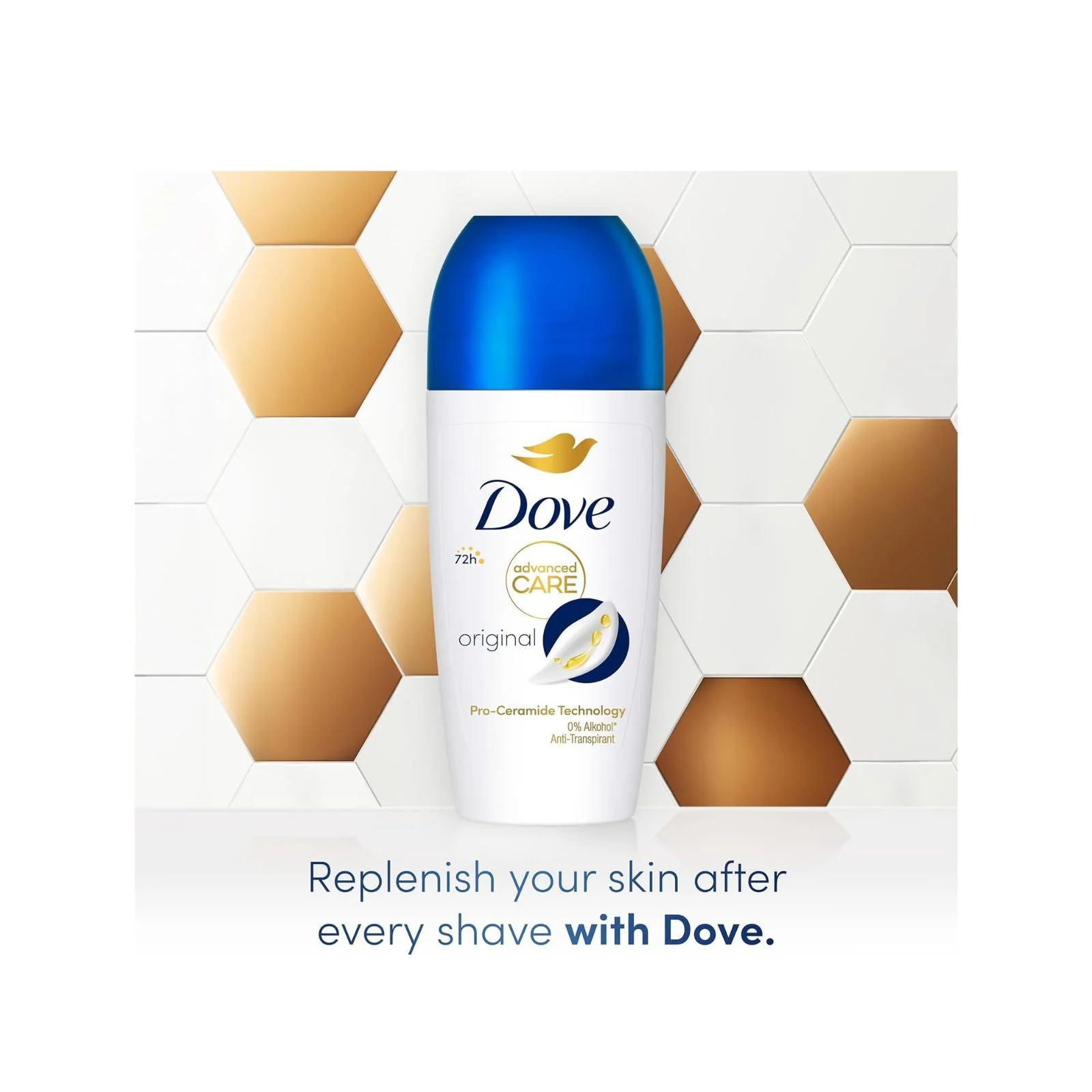 Dove Advanced Care Original Anti-Perspirant Roll On Women's 50 ml - Image 2