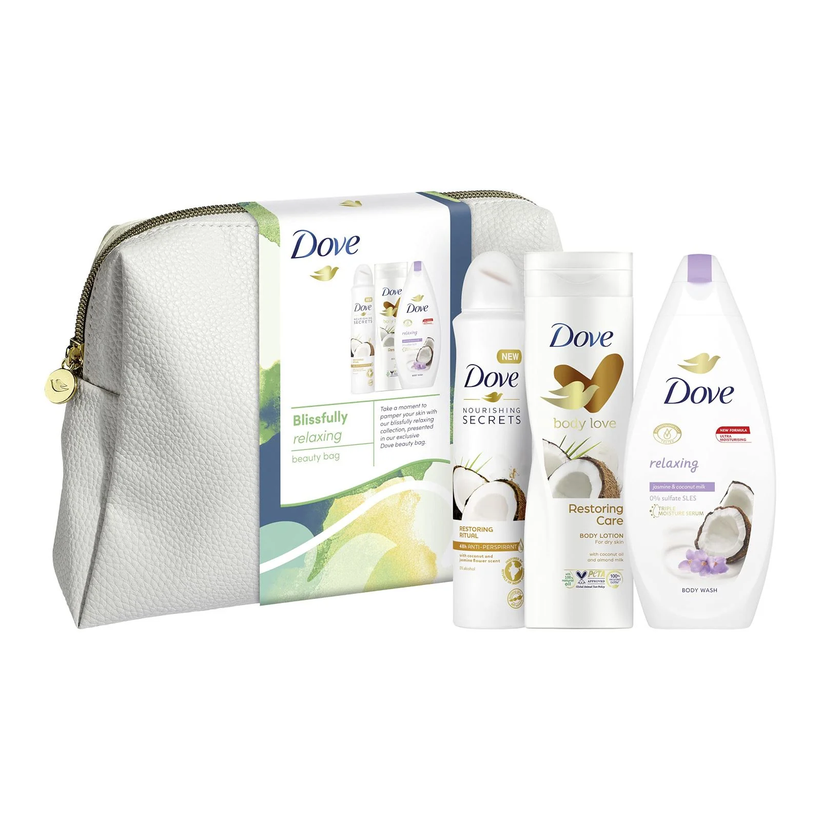 Dove Blissfully Relaxing Beauty Bag Gift Set - Image 2
