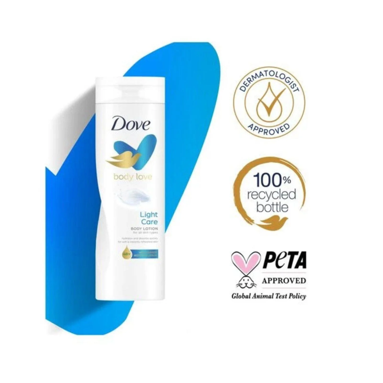 Dove Body Love Light Care Body Lotion 400ml - Image 3
