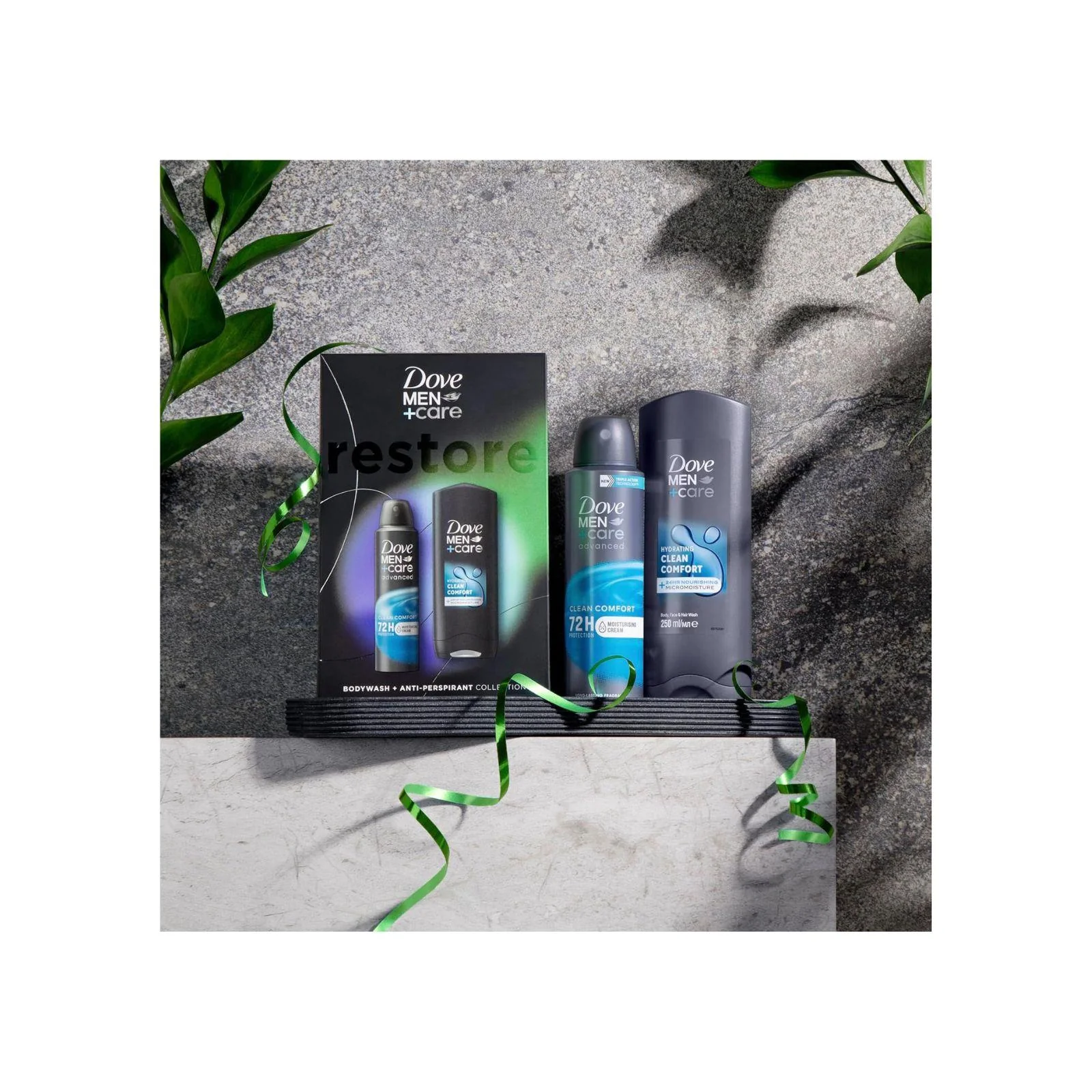 Dove Men+Care Restore Collection Gift Set body wash and anti-perspirant deodorant for all-day comfort and protection 2 piece - Image 4