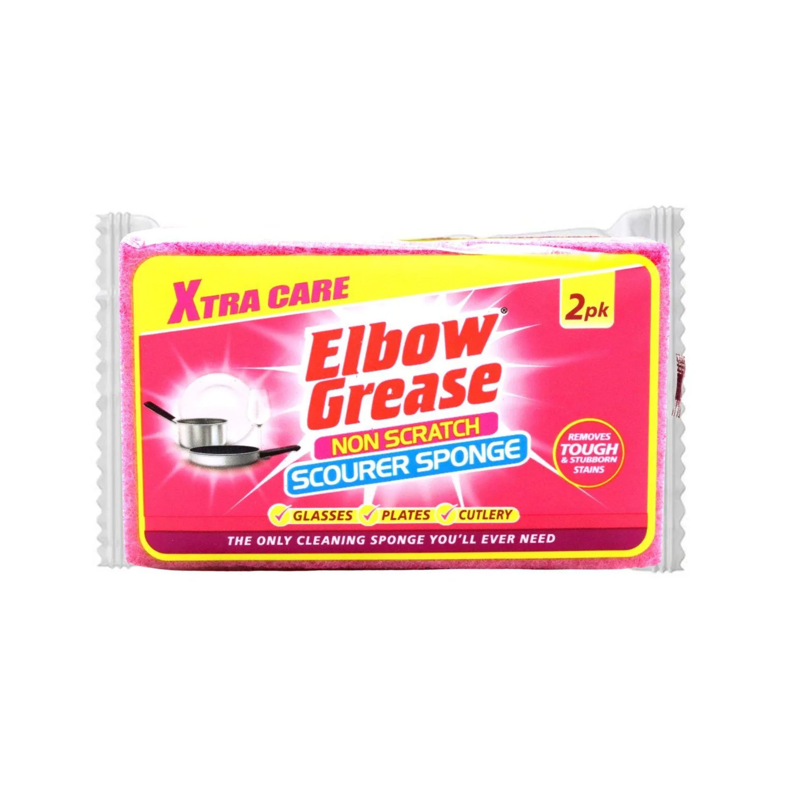 Elbow Grease Non-Scrath Scourer Sponge 2 Pack