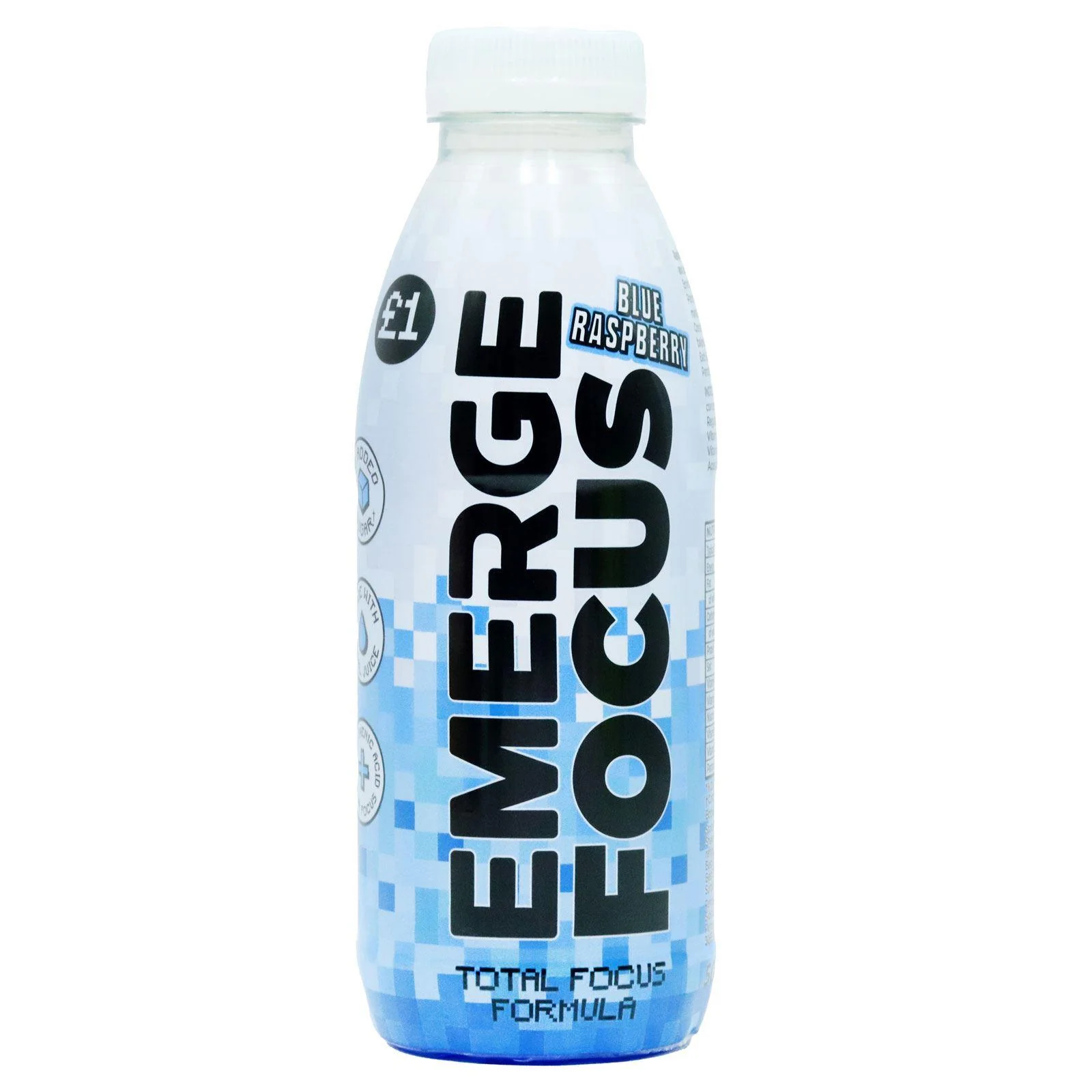 Emerge Focus Blue Raspberry Pm£1 500ml (Box of 12) - Image 2
