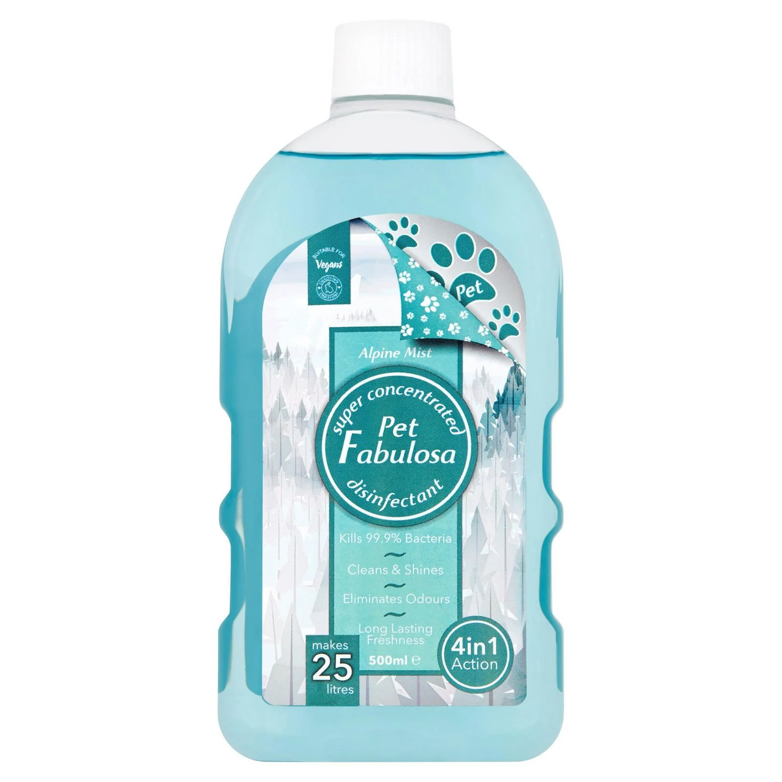 Fabulosa Pet Super Concentrated Disinfectant 4-in-1 Alpine Mist 500ml